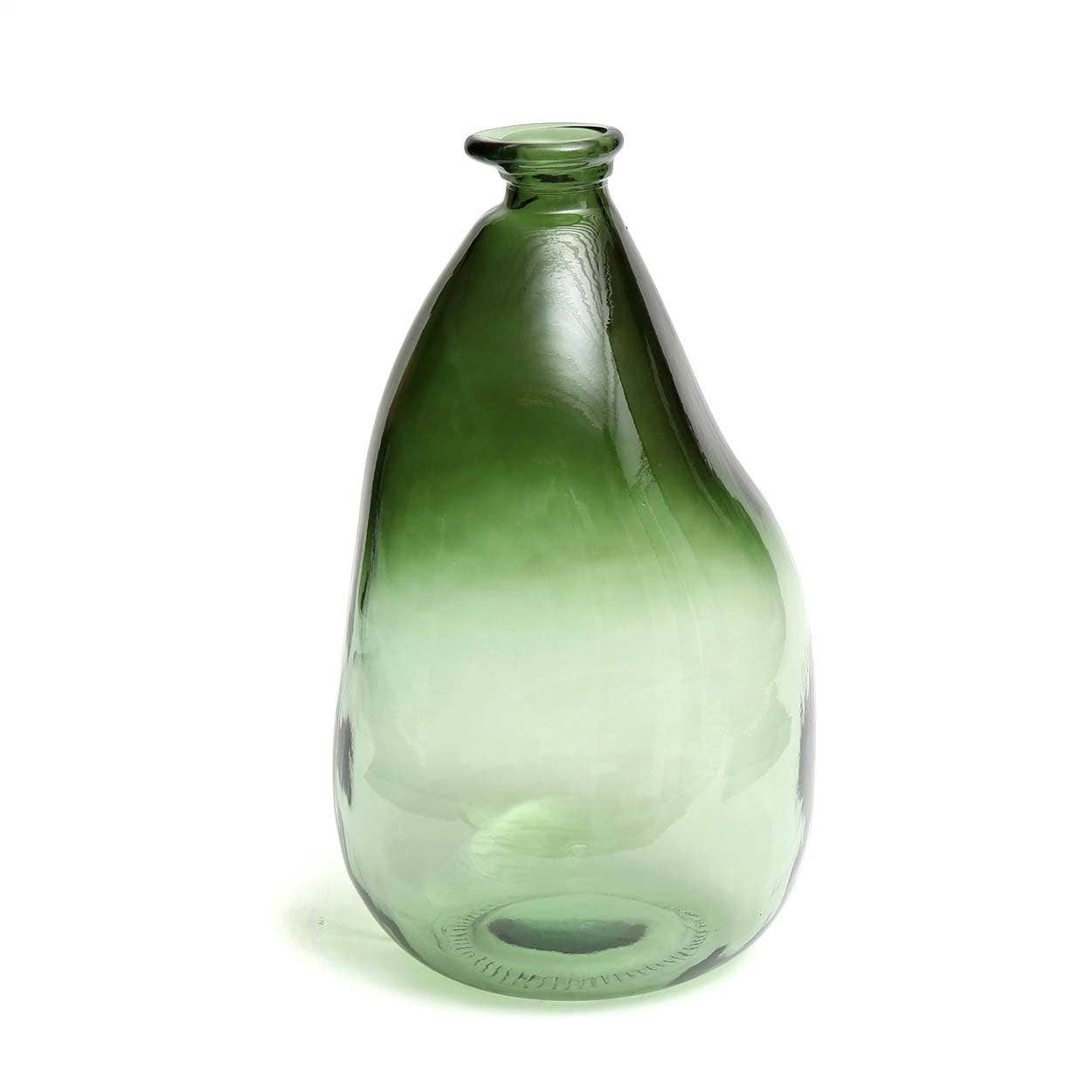 Large Recycled Glass Vase - Green