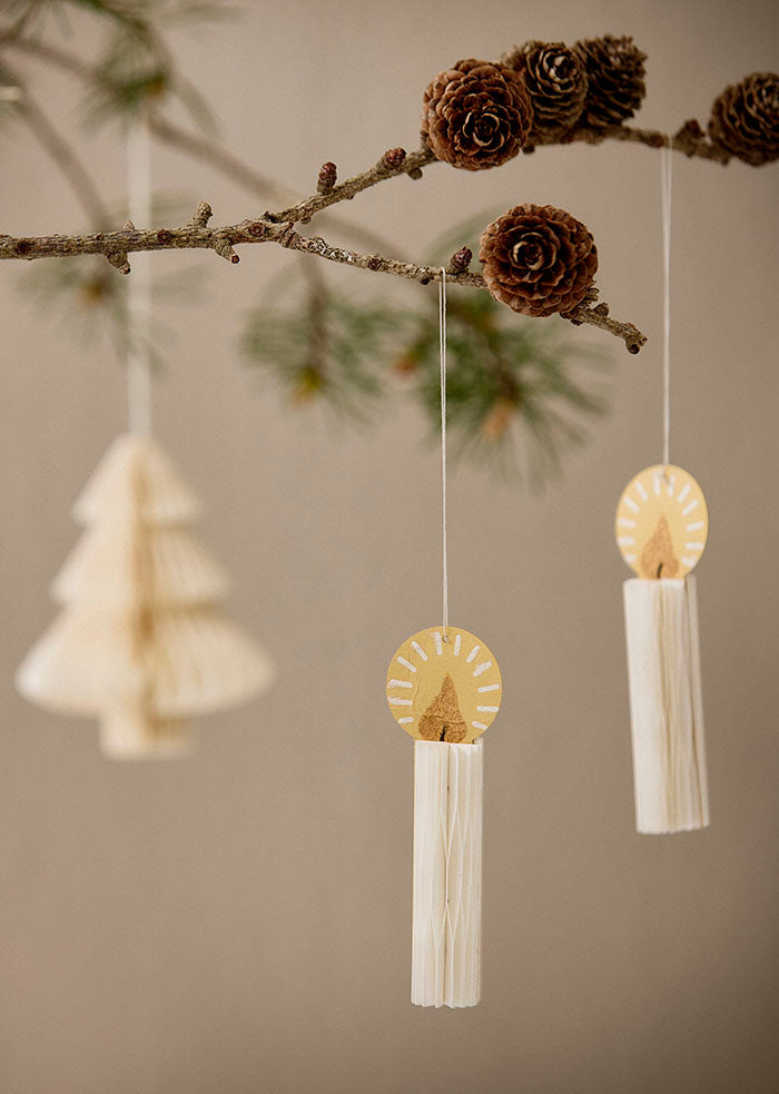 Honeycomb Candles - Set of 3