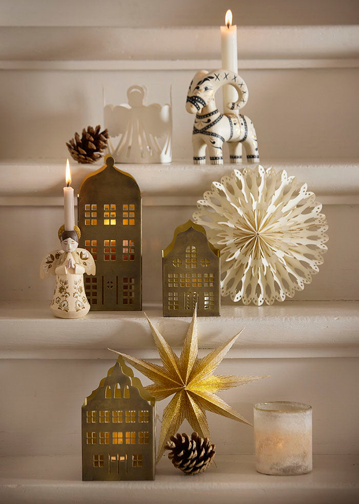 Golden candle holder townhouse