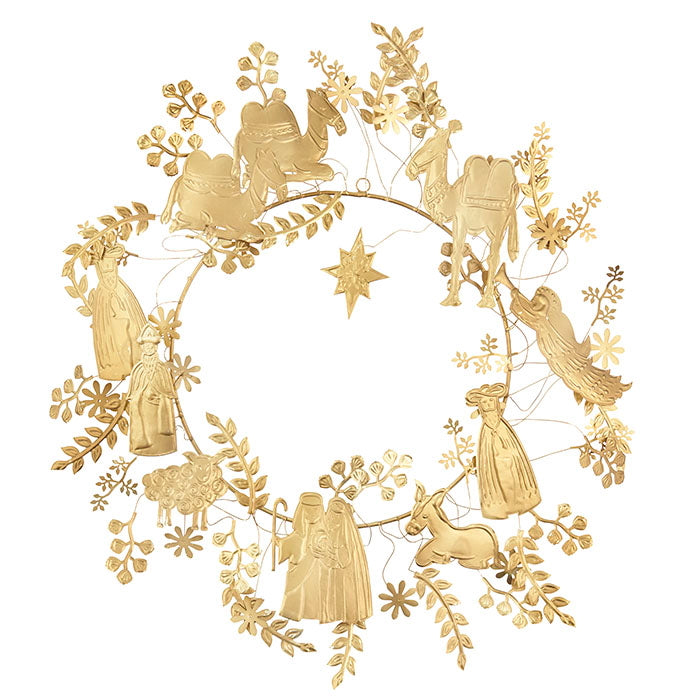 Golden Holy Night Wreath
