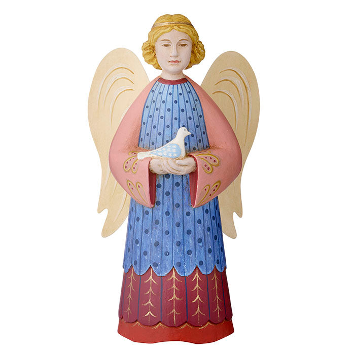 Angel with Dove Candle Holder