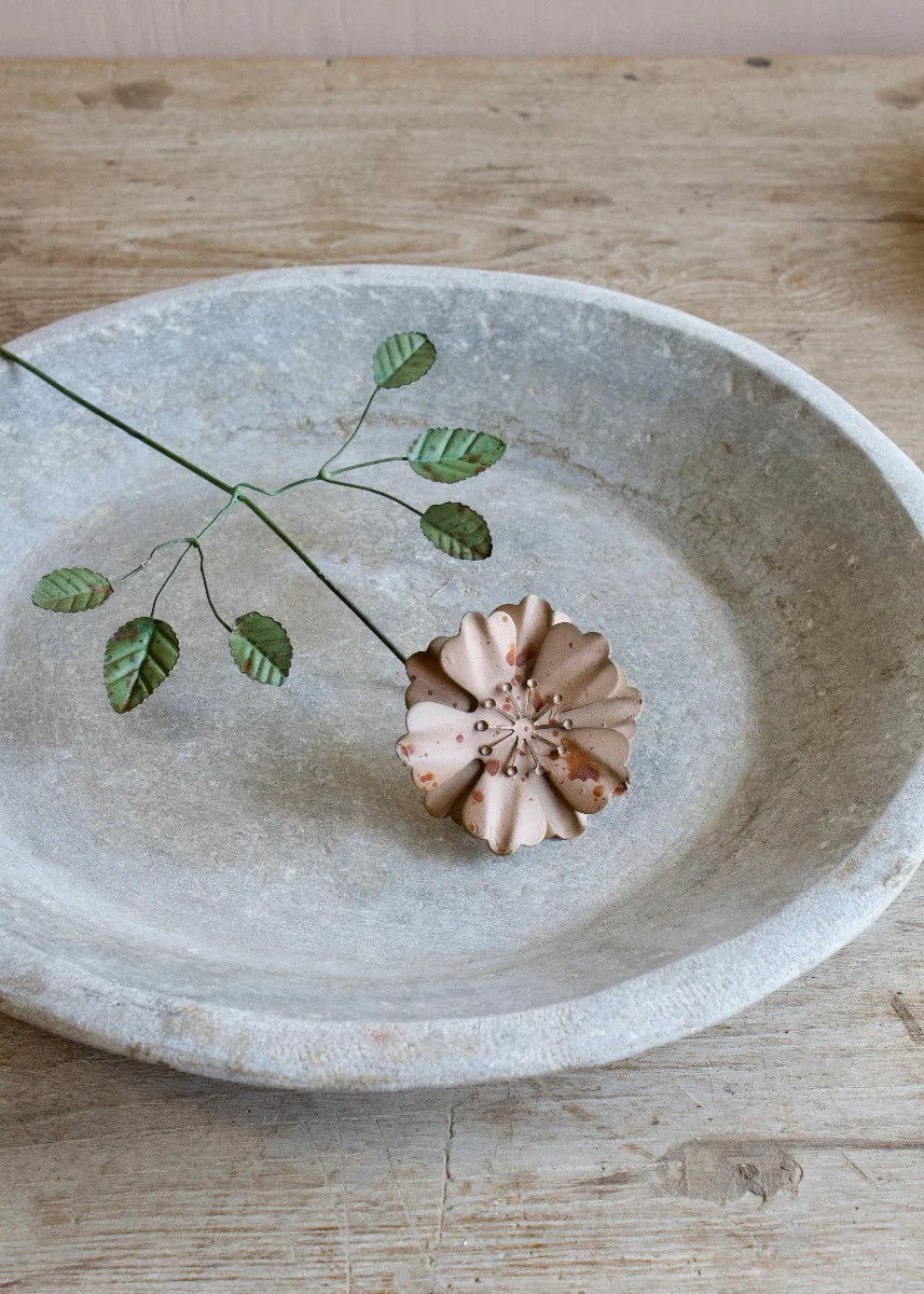 Light Pink Metal Flower
