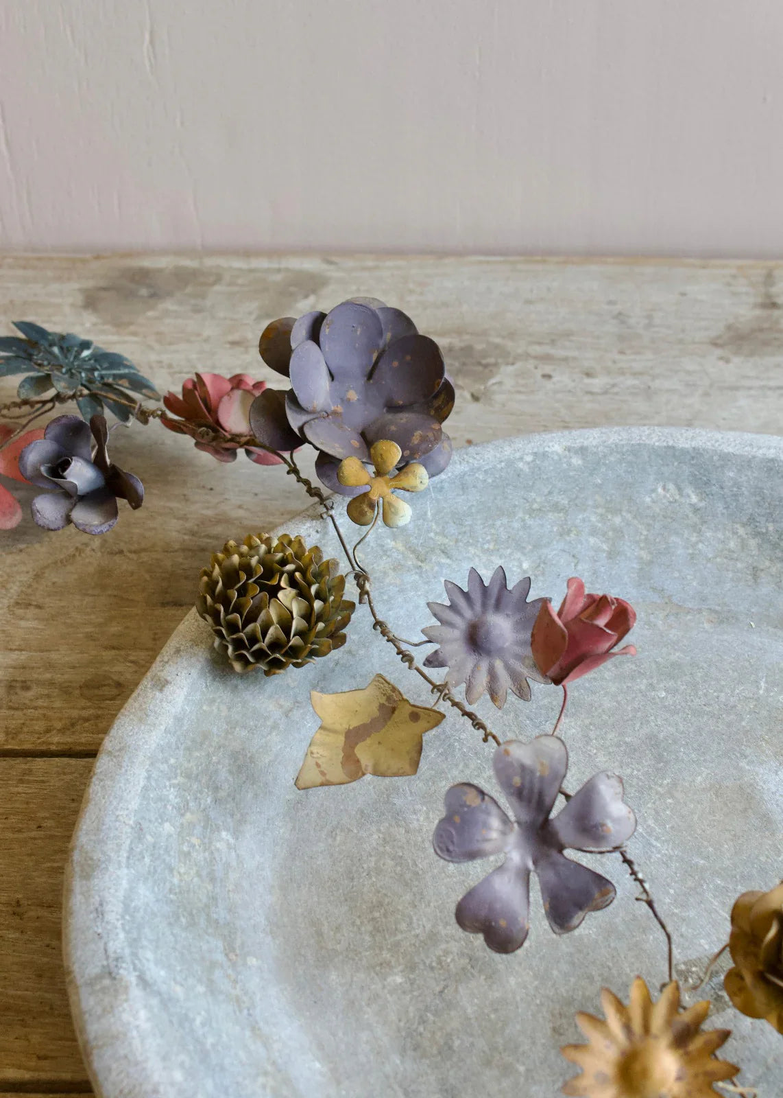 Metal Flower Garland