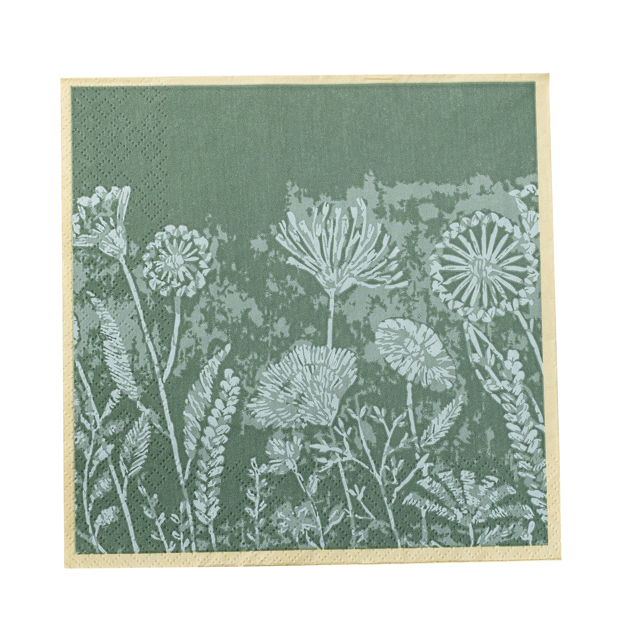 NORDIC.CHRISTMAS - Faustina Napkin, yellow/green, FSC® Mix, Paper