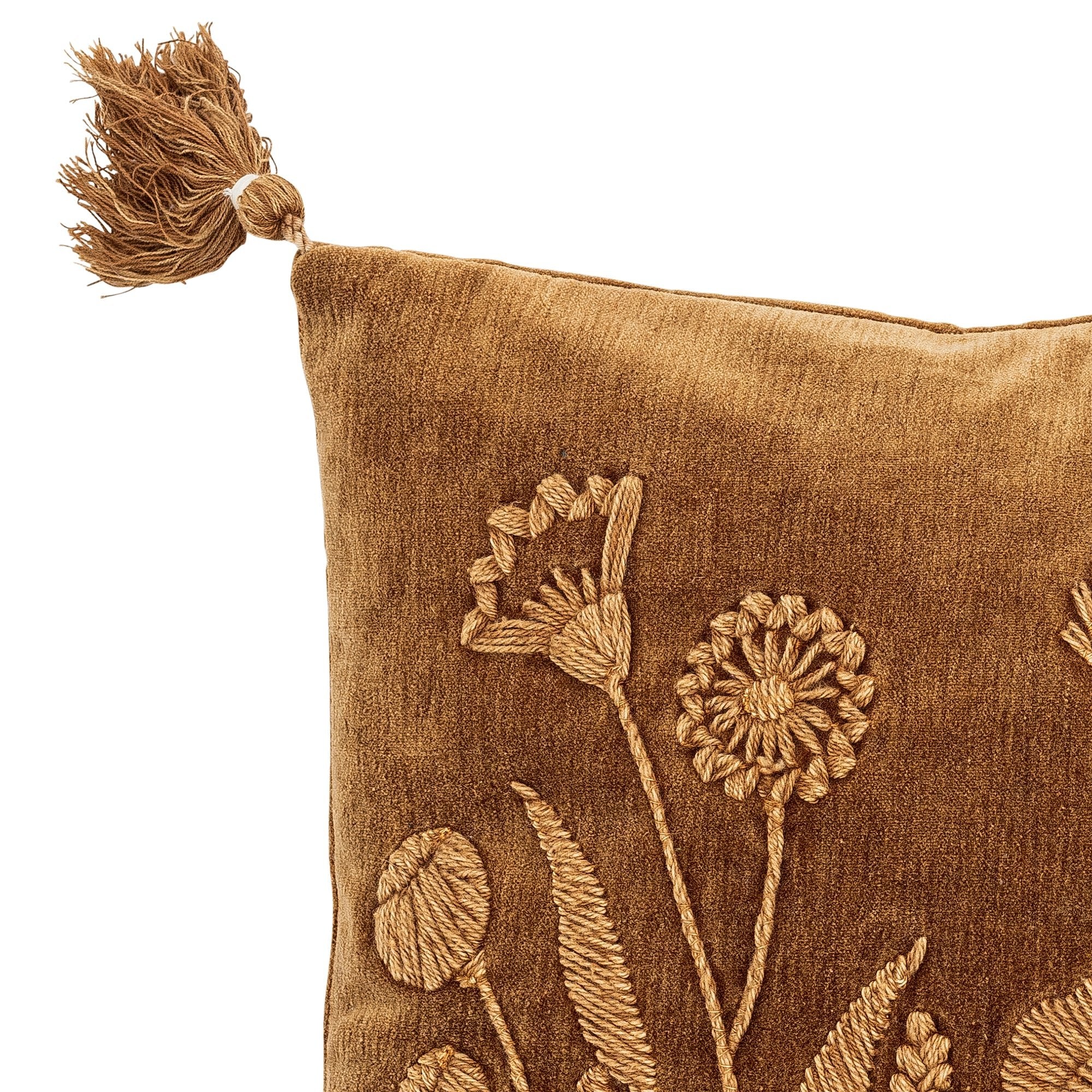 NORDIC.CHRISTMAS - Velvet flower embroidered Osimo Cushion
