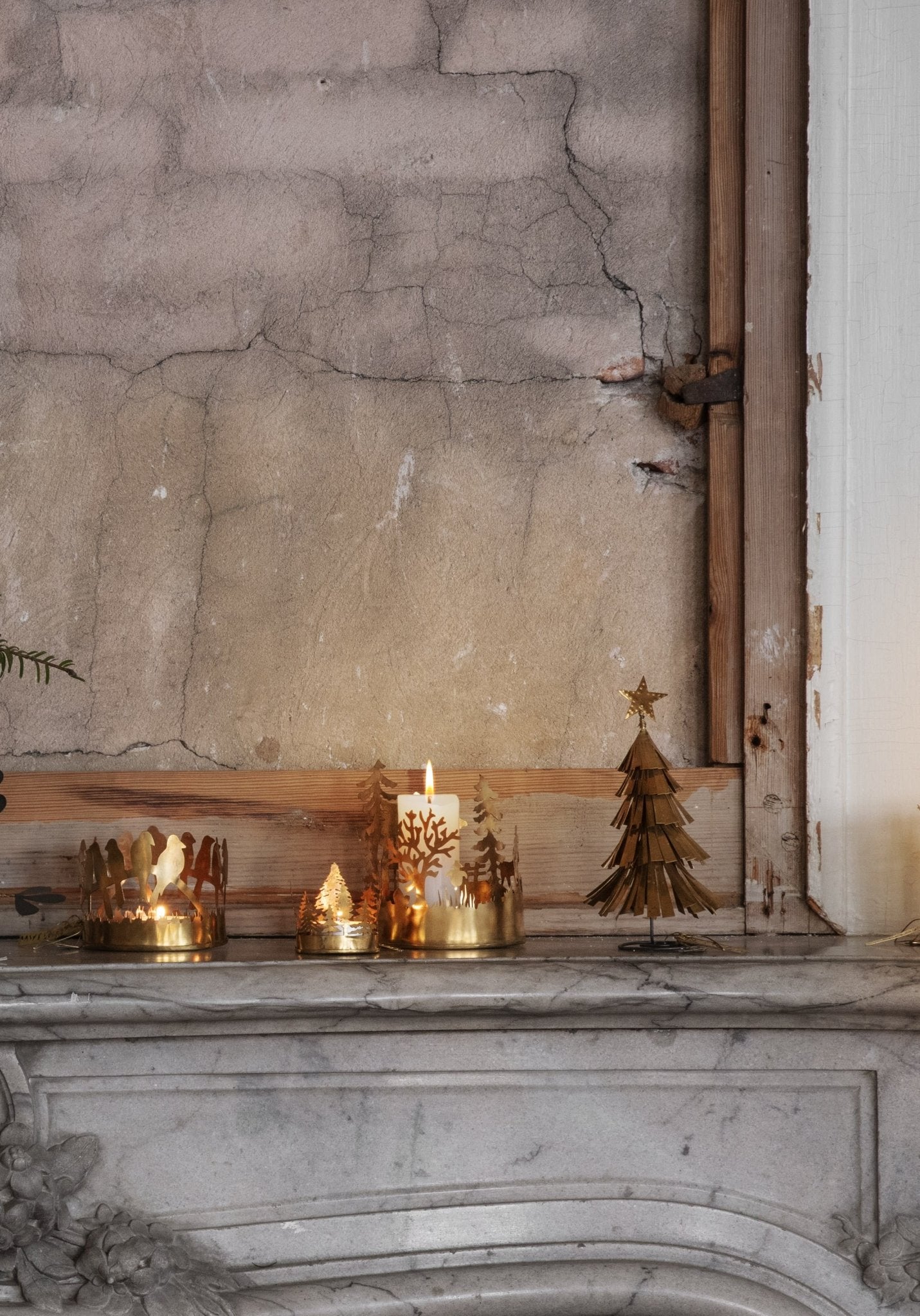 NORDIC.CHRISTMAS - Brass tree hurricane