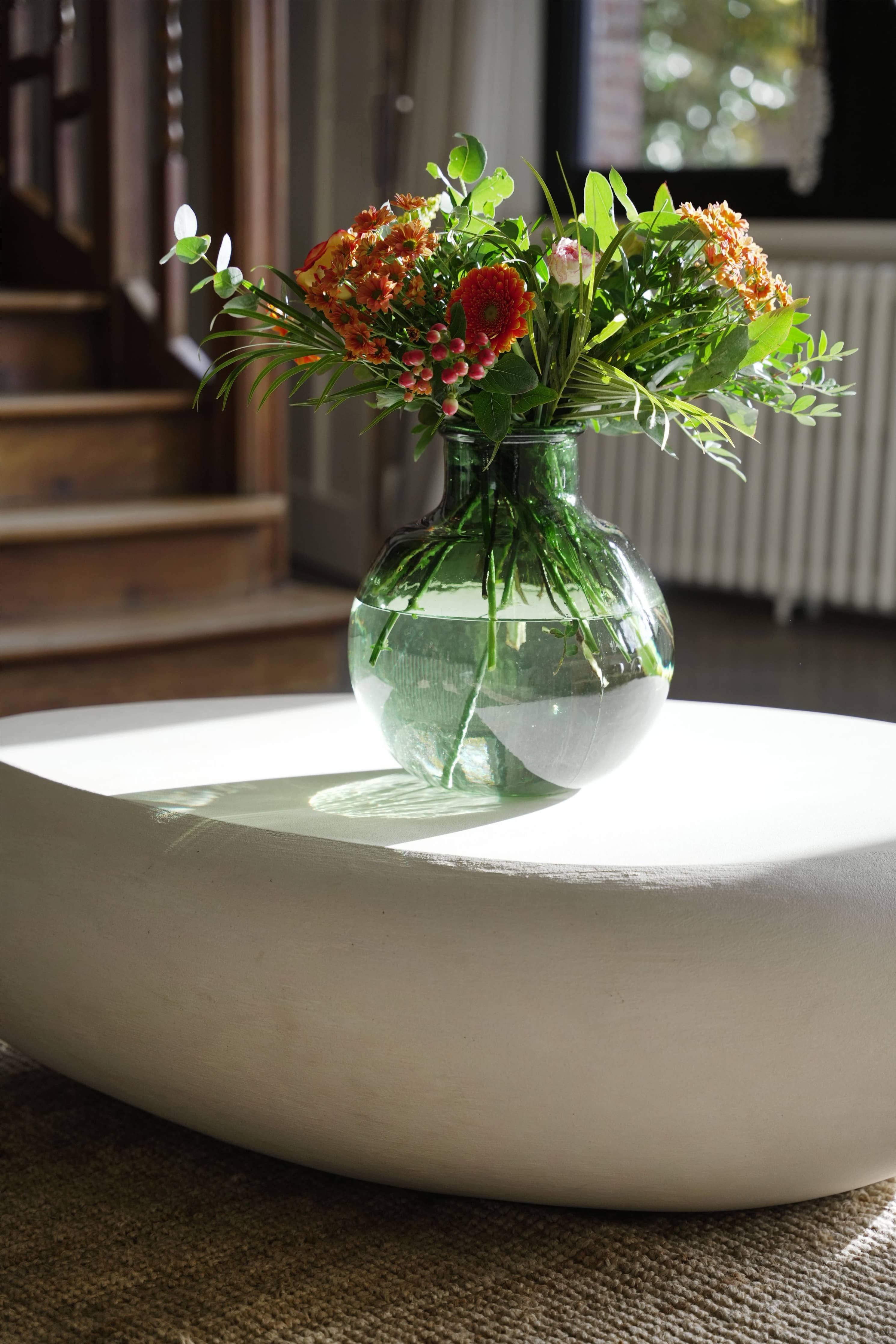 Bubble Recycled Glass Vase - Green