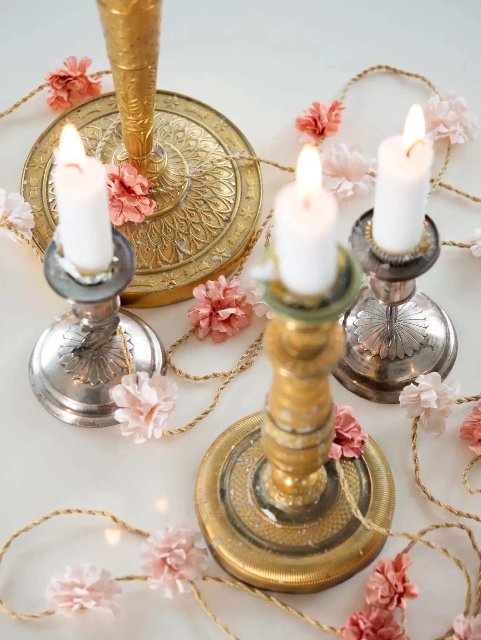 NORDIC.CHRISTMAS - Vintage 3 - Meter twisted paper Yoshino Cherry Blossom garland