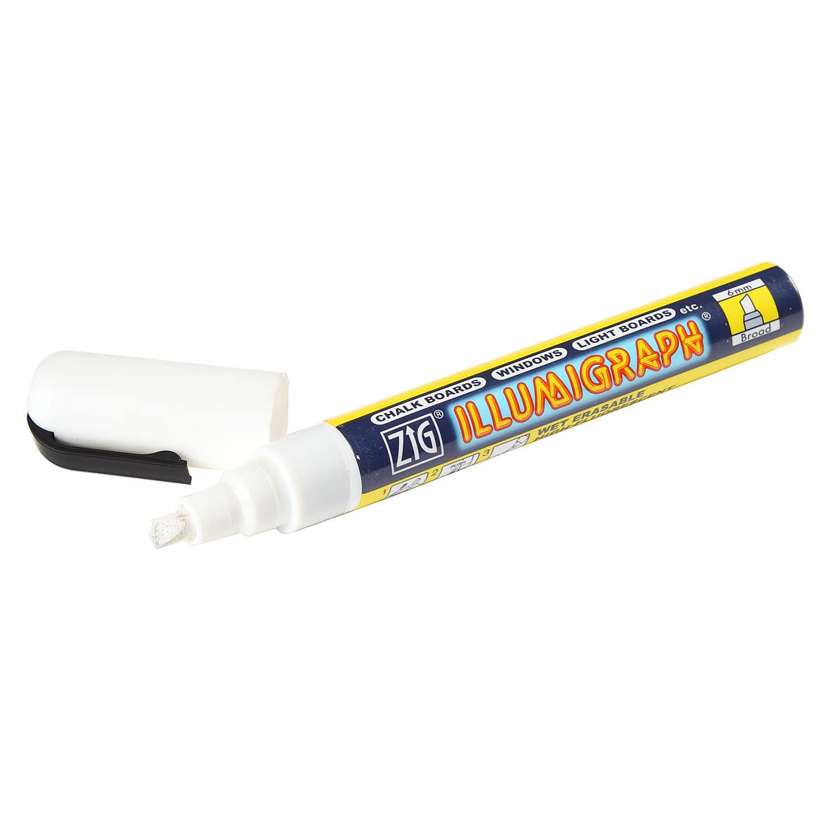 White Chalk Garden Tag Marker with Beveled Tip