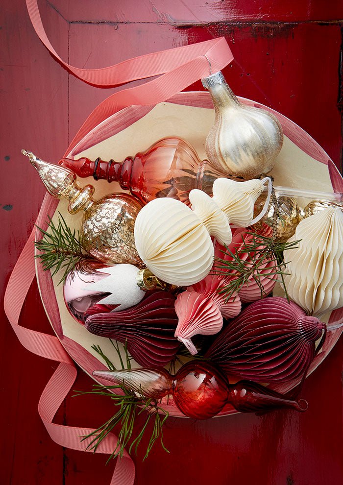NORDIC.CHRISTMAS - Glass Icicle Bonbon Ruby