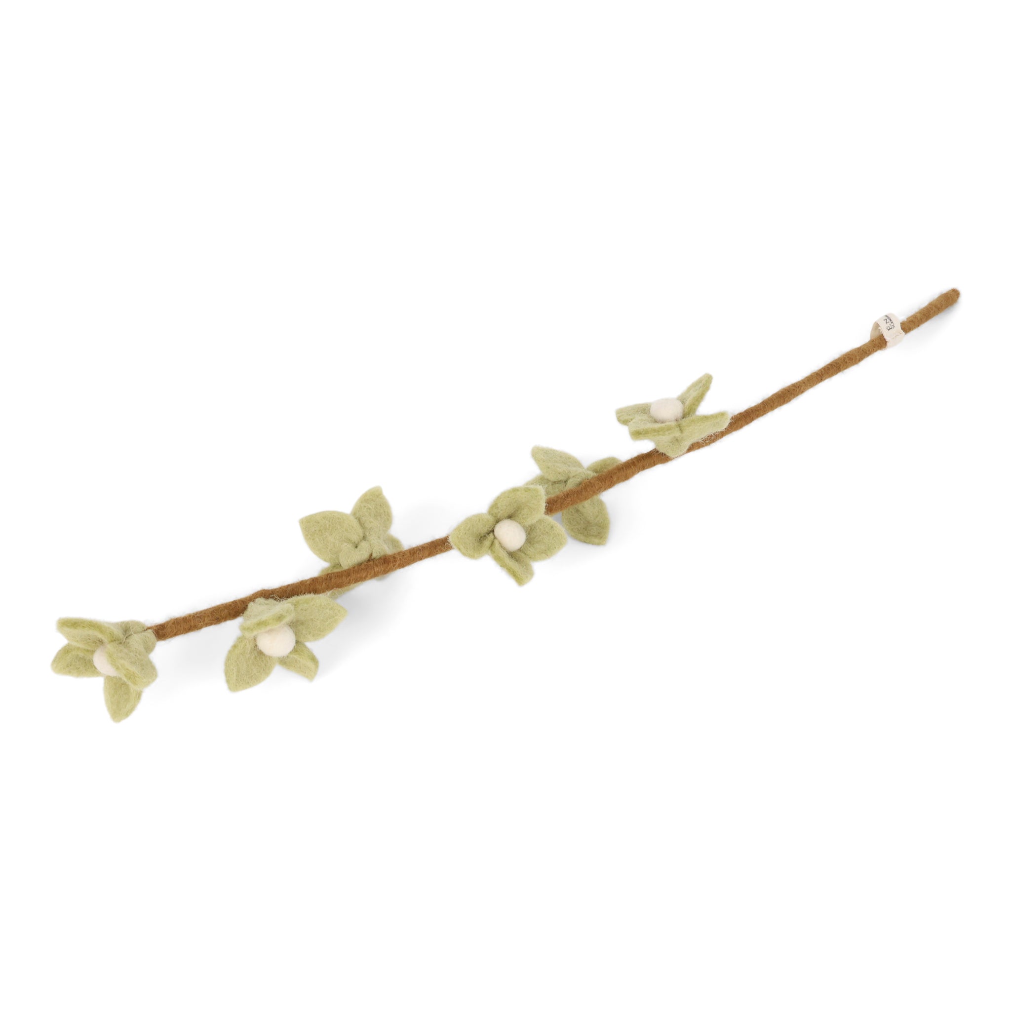 NORDIC.CHRISTMAS - Felt mint green flowers on stalk