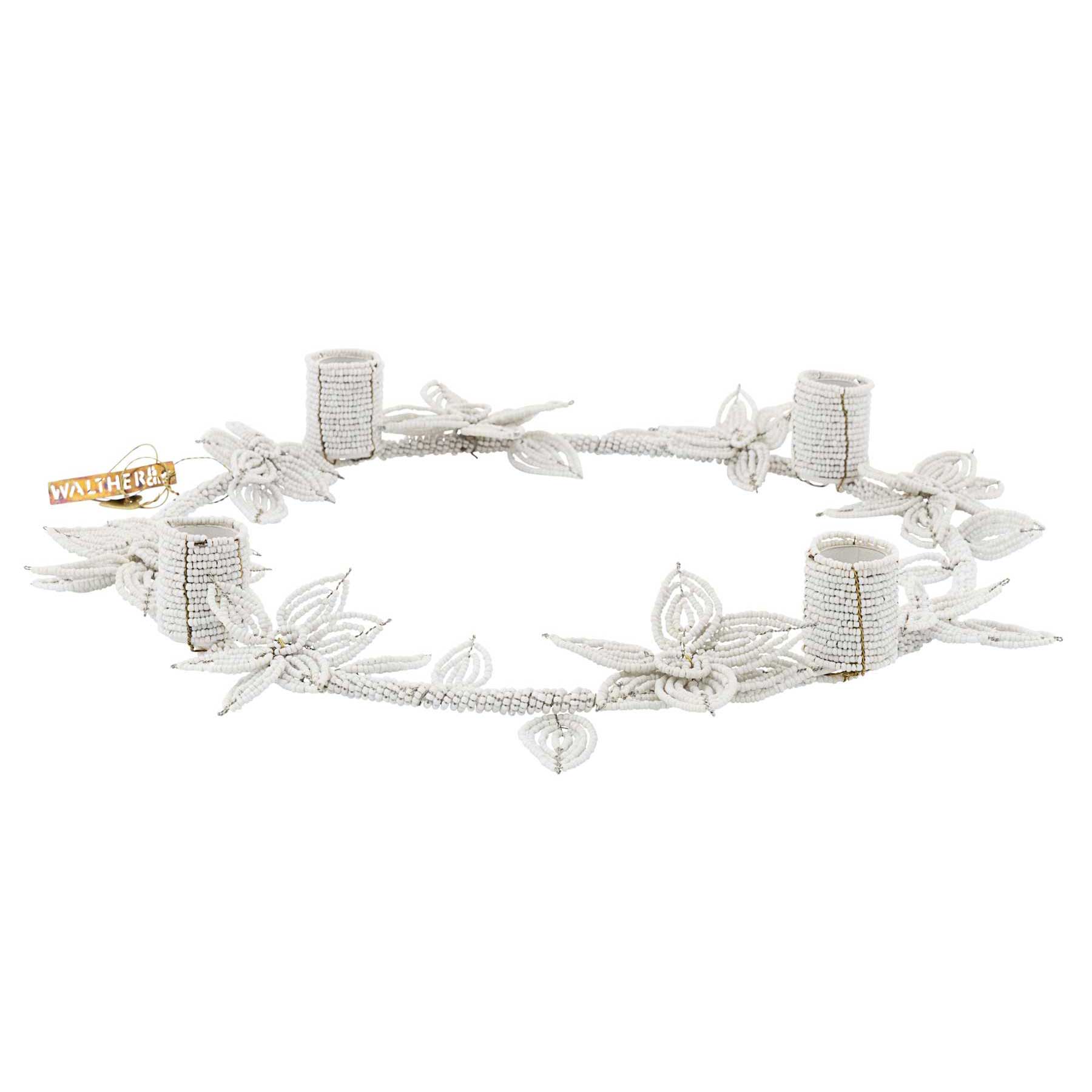 Wreath Candleholder with Flowers