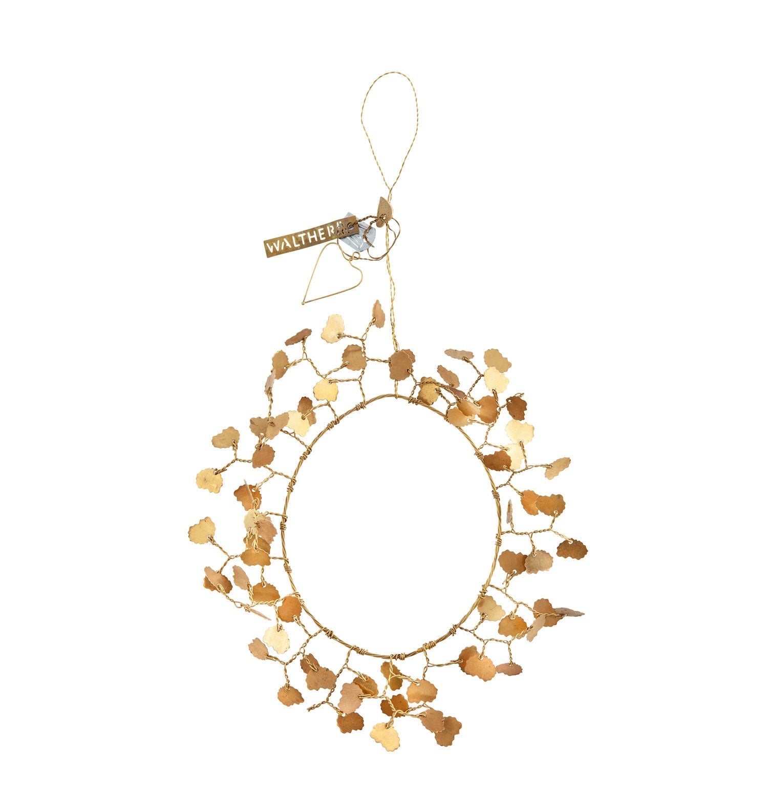 NORDIC.CHRISTMAS - Walther&co brass leaf wreath ornament