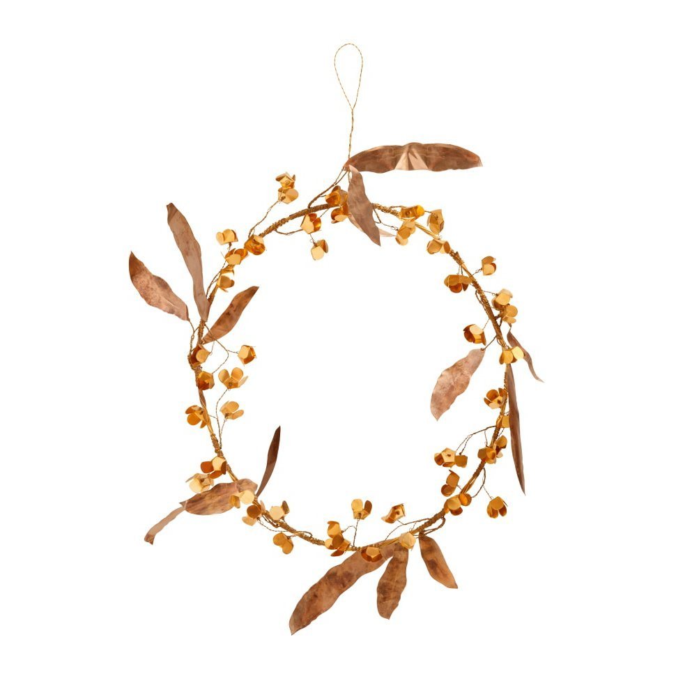 NORDIC.CHRISTMAS - Walther&co brass & silver flower wreath