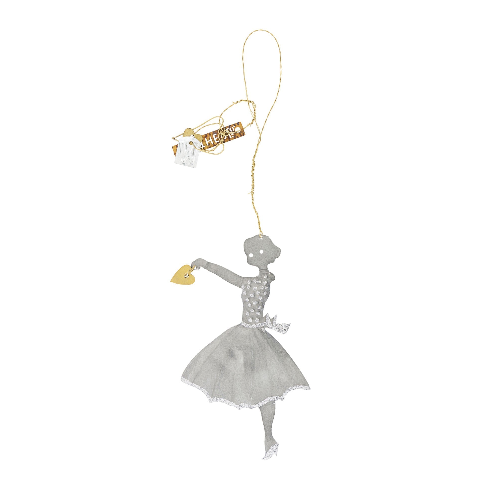 NORDIC.CHRISTMAS - Walther&co girl with heart ornament