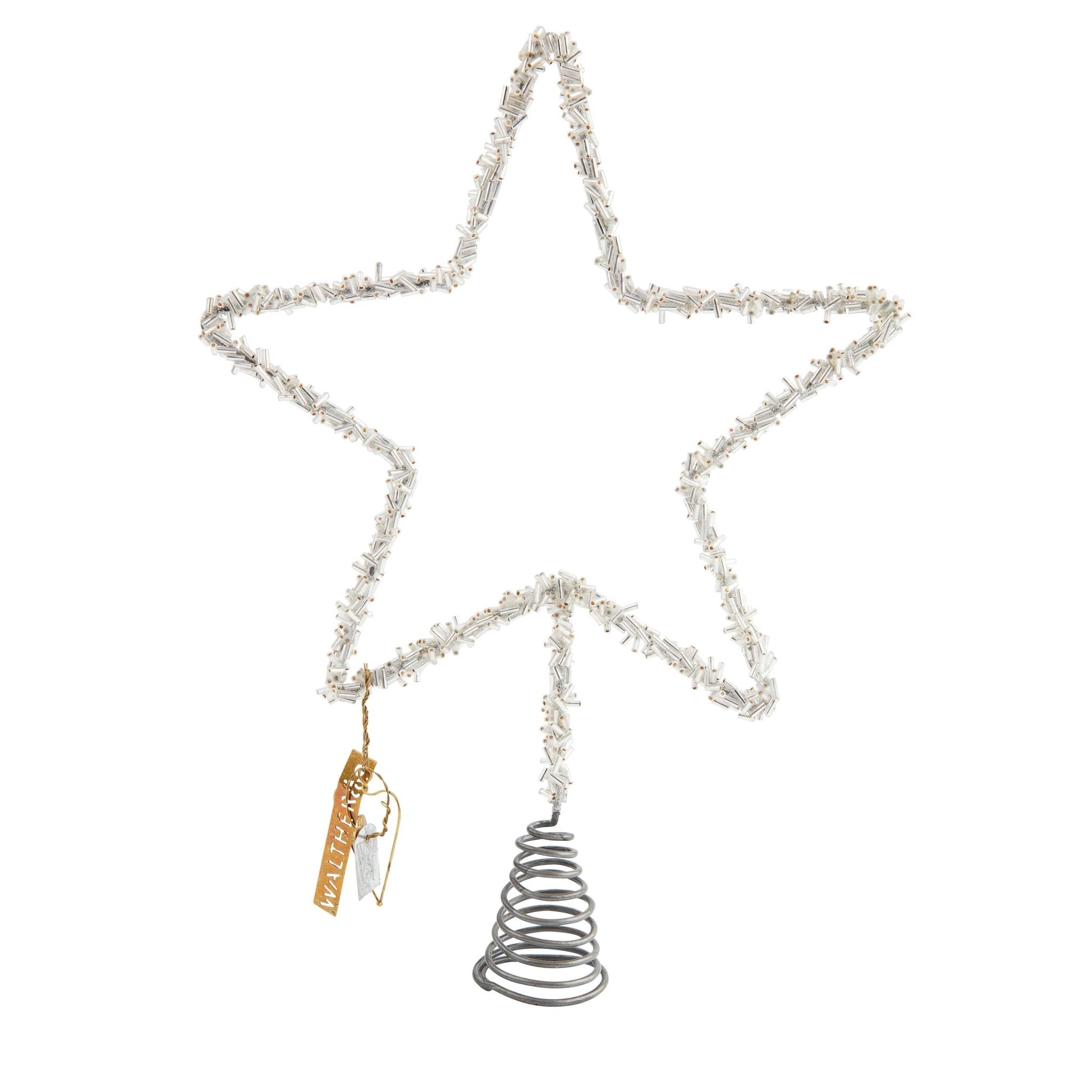 NORDIC.CHRISTMAS - Walther&co tree top star, silver beads