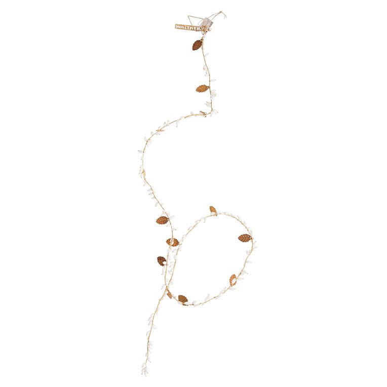 NORDIC.CHRISTMAS - Walther & co white beads & brass garland