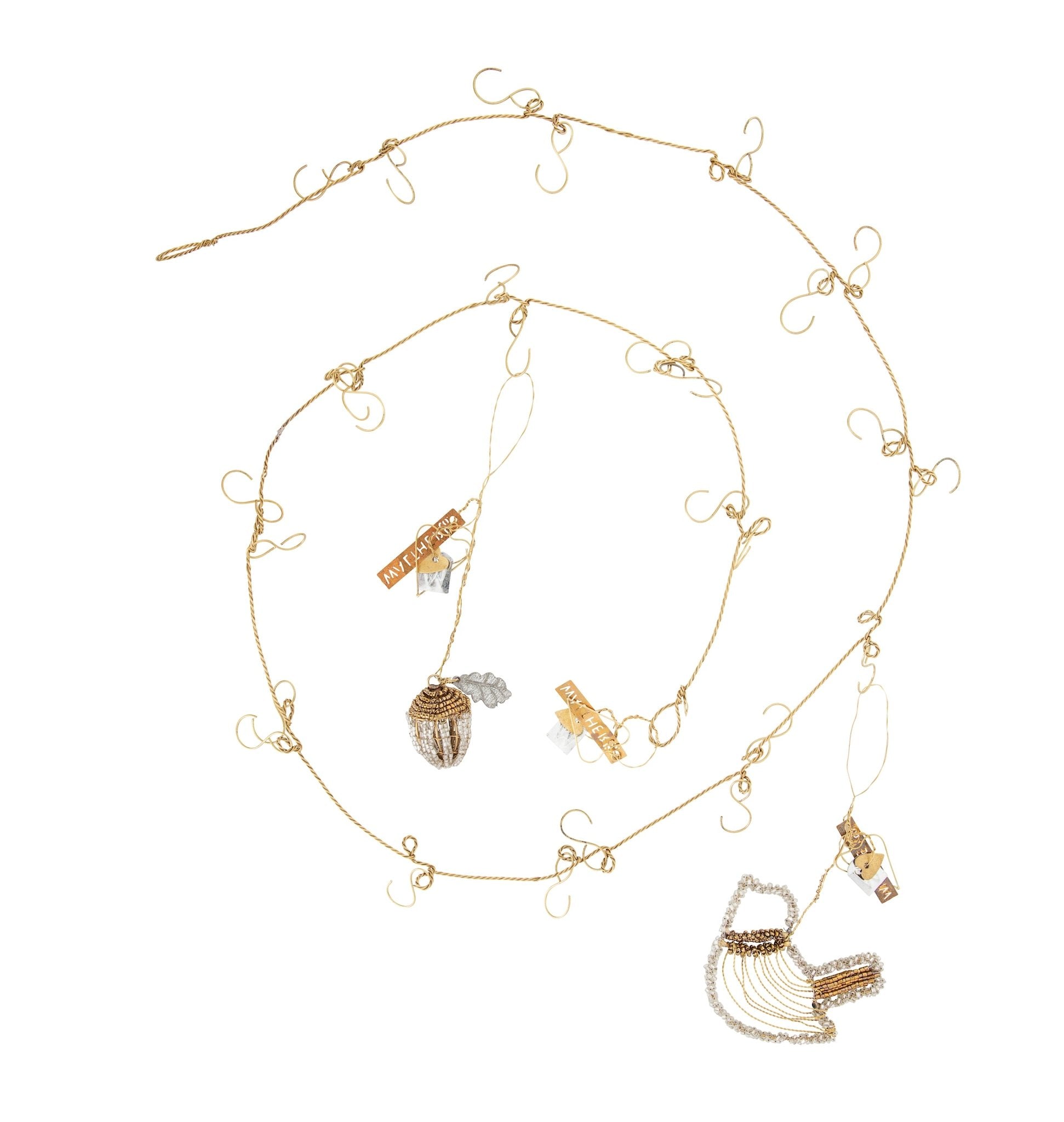 NORDIC.CHRISTMAS - Walther&co brass deco chain with hooks