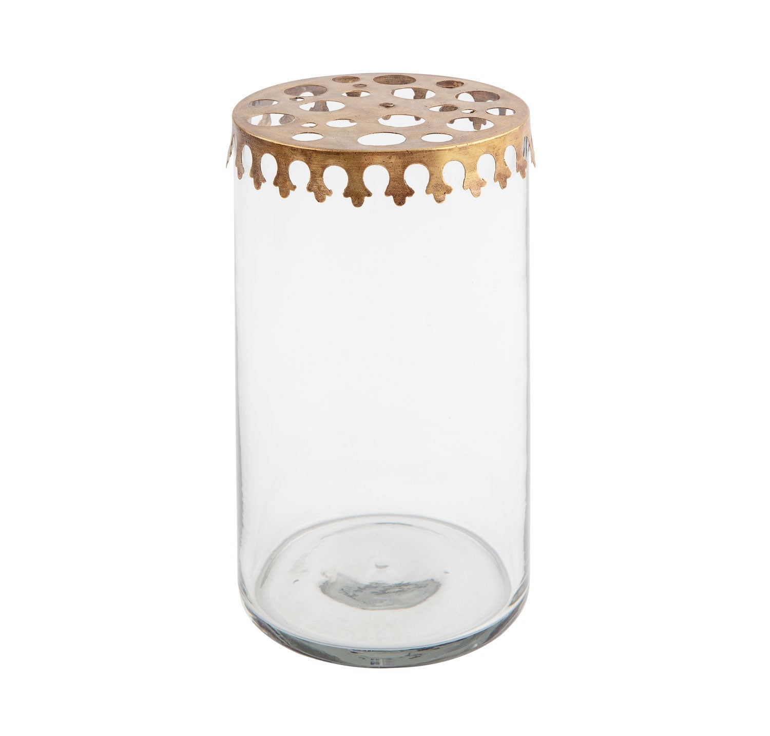 NORDIC.CHRISTMAS - Walther&co flower stand vase with brass lid - large
