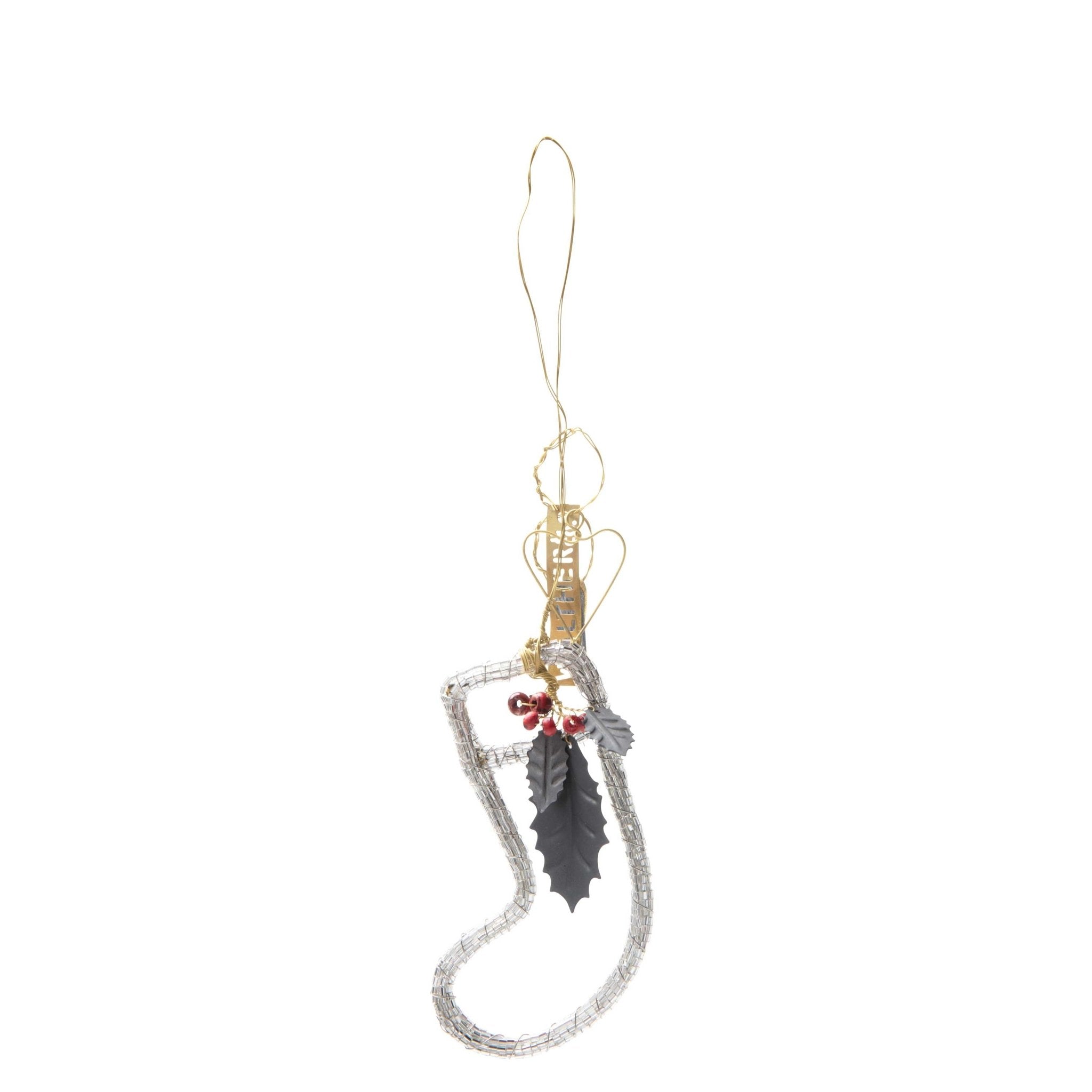 NORDIC.CHRISTMAS - Walther&co holy and bead stocking ornament