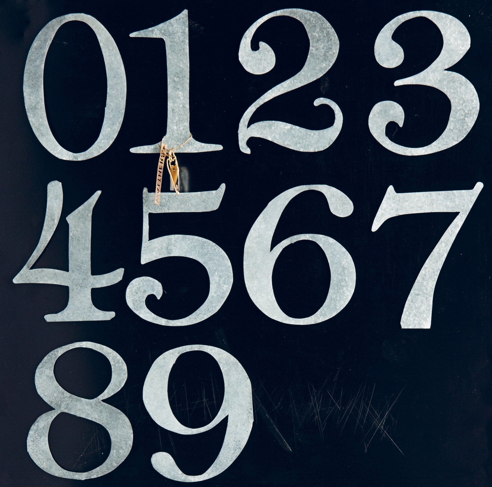 NORDIC.CHRISTMAS - Walther&co zinc numbers 1 - 10 magnets
