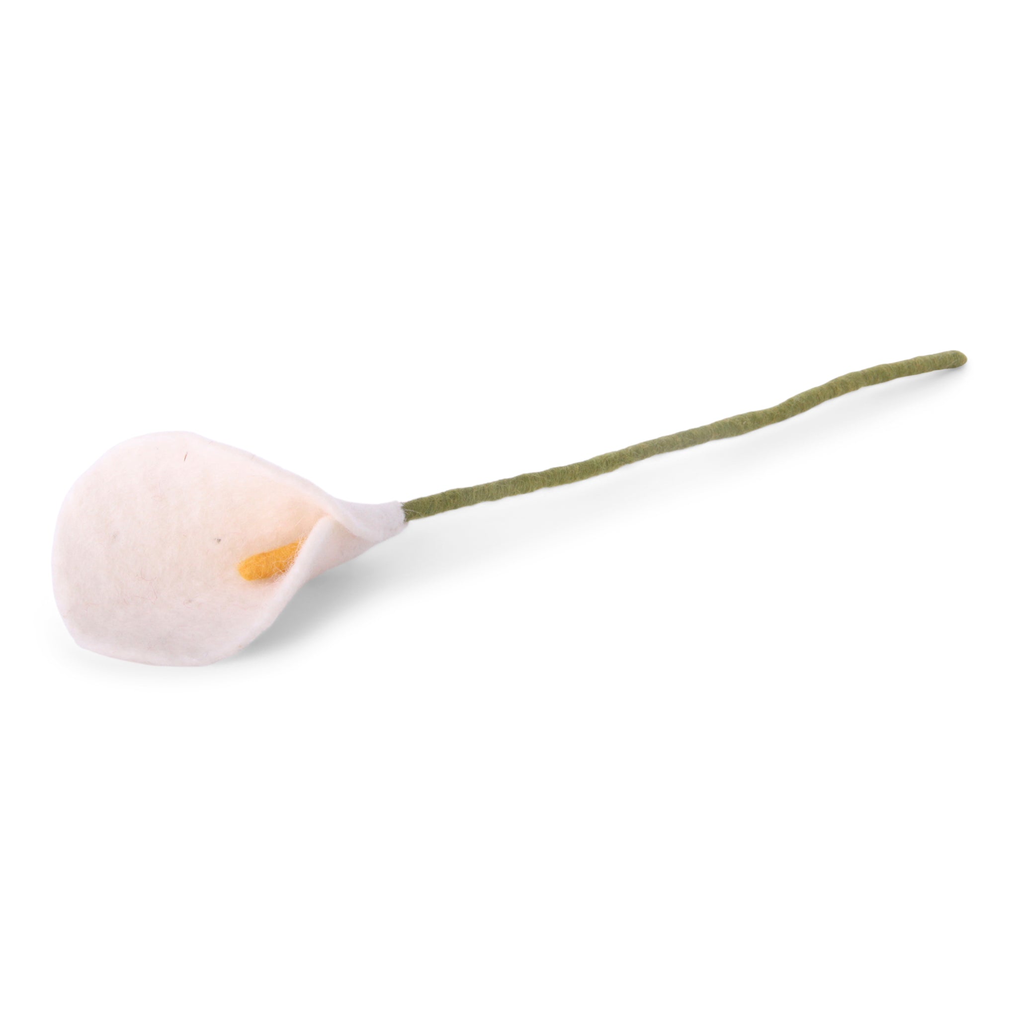 Felt white Lily flower