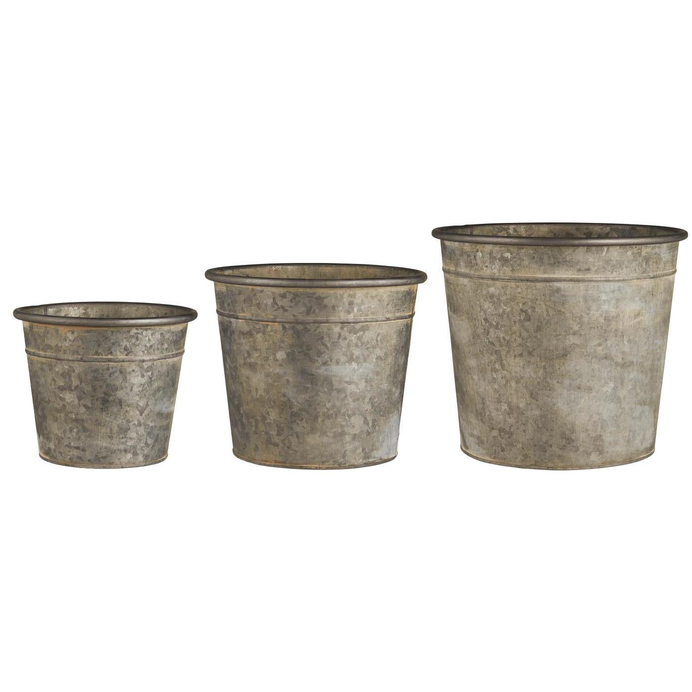 Zinc Metal Flower Pots