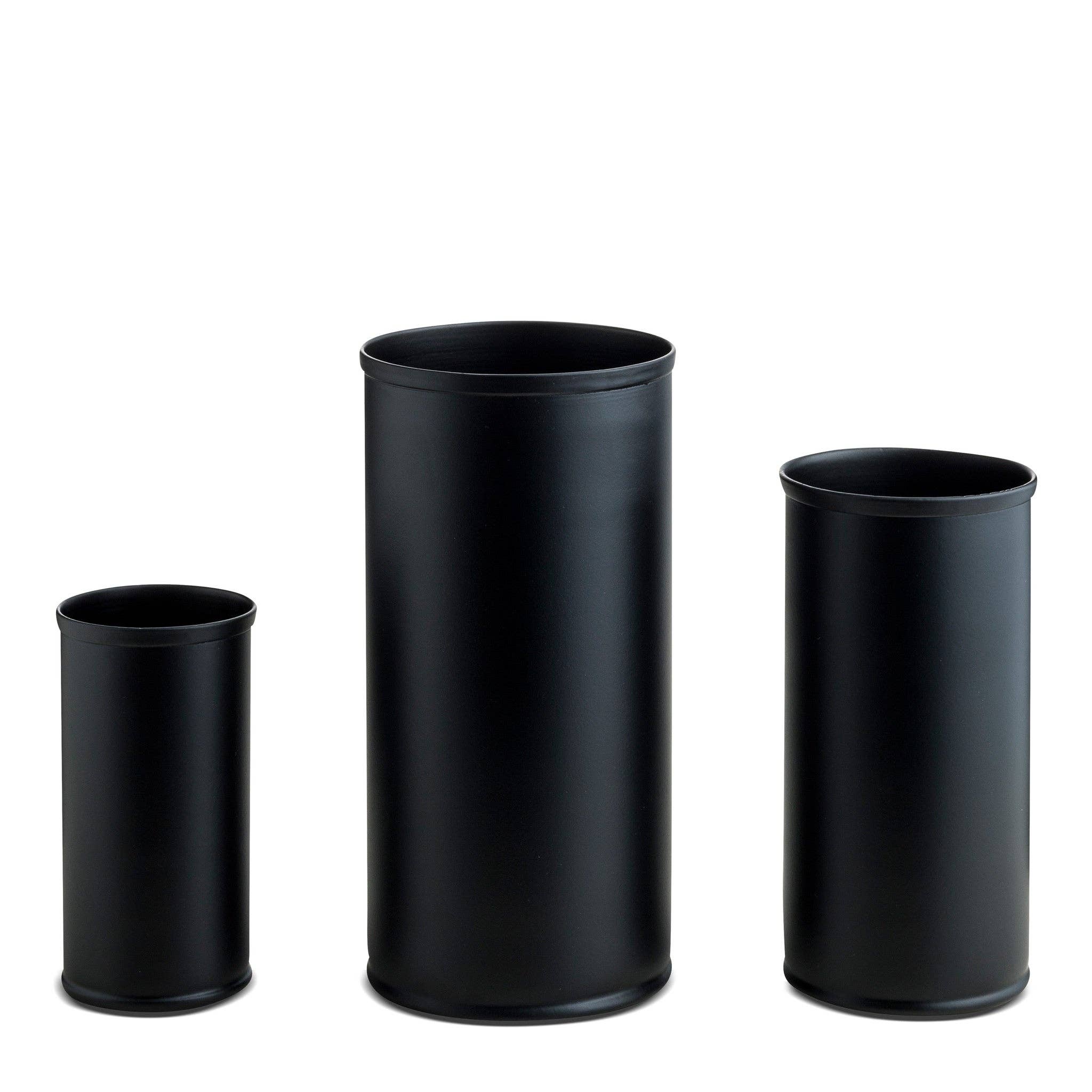 Medium Black Metal Vase