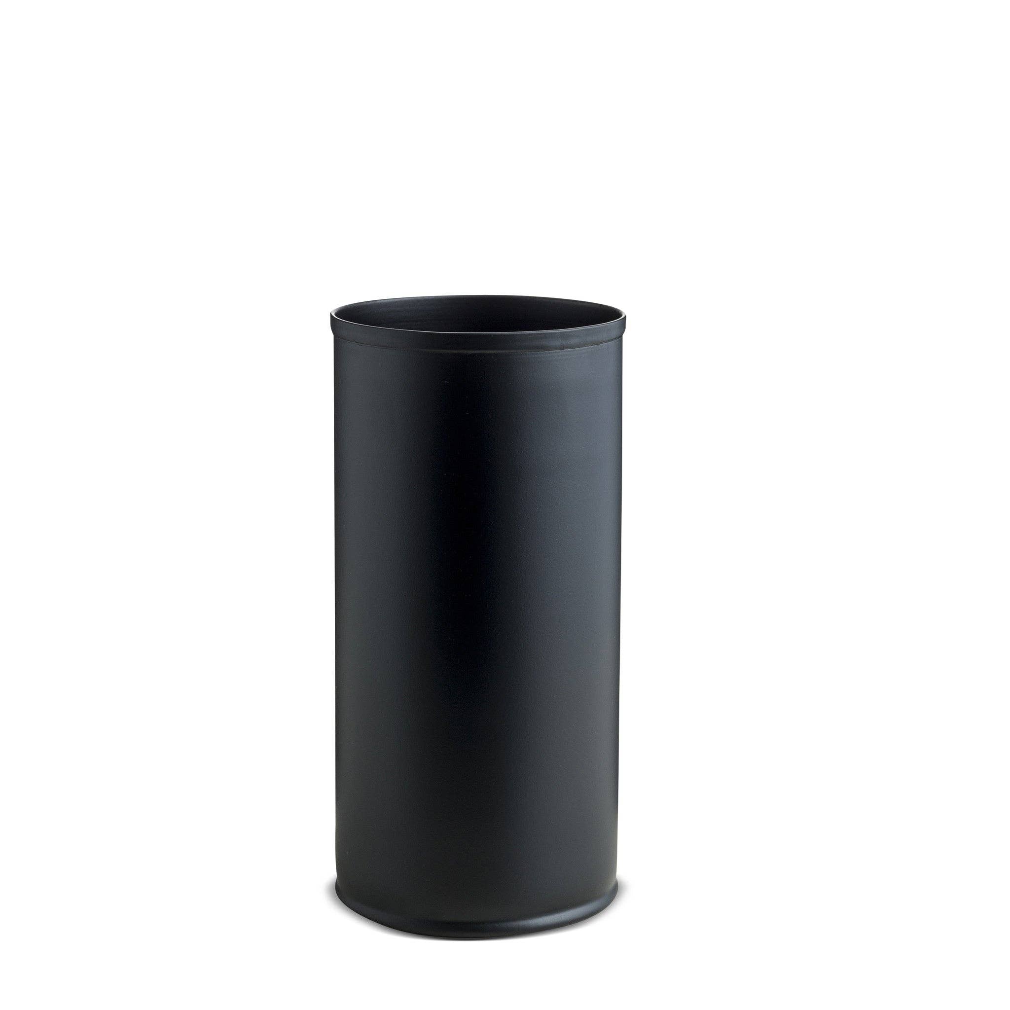Large Black Metal Vase