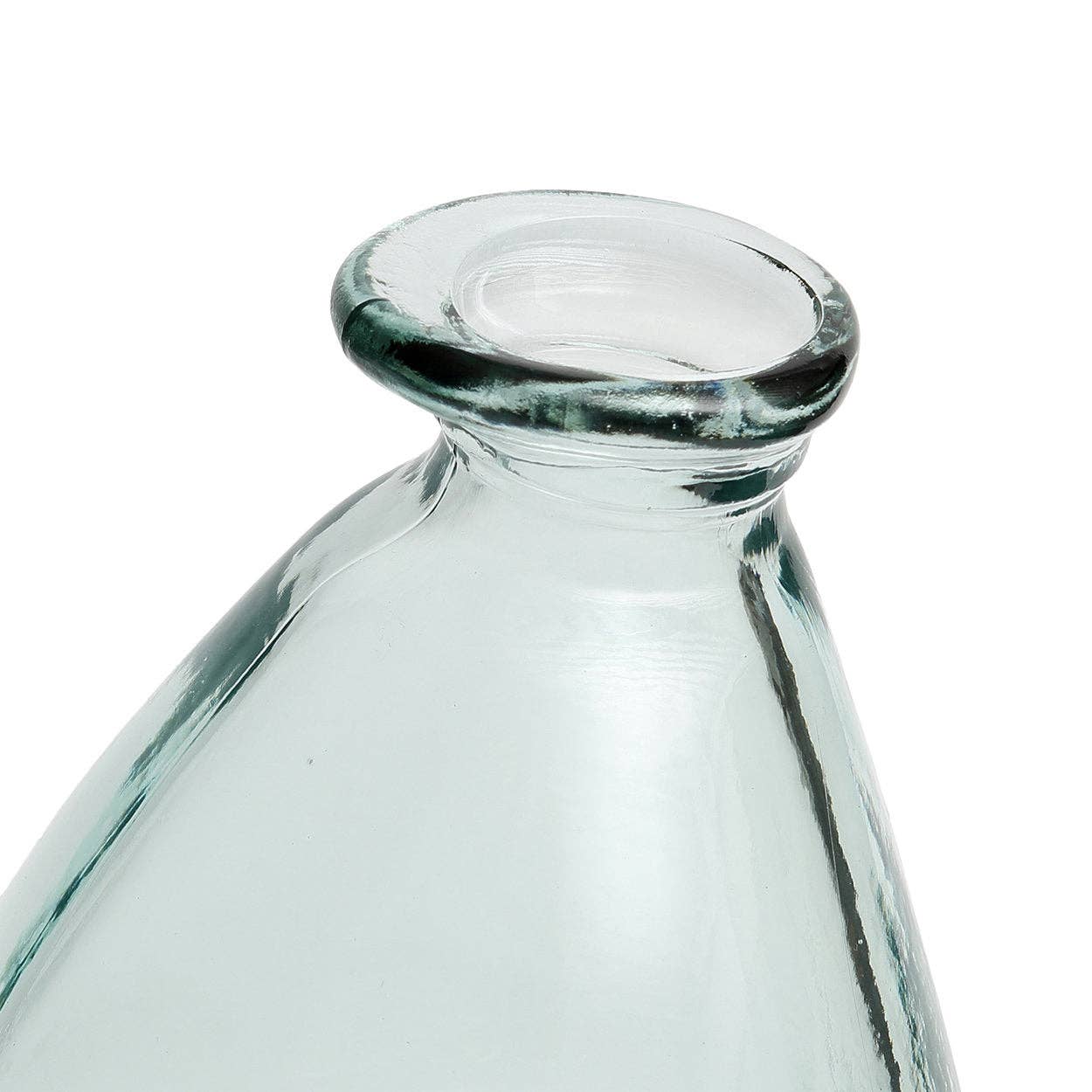 Large Recycled Glass Vase - Blue