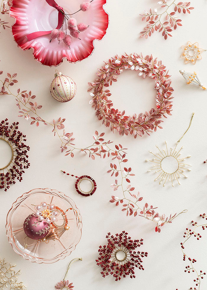 Cerise Beaded Garland