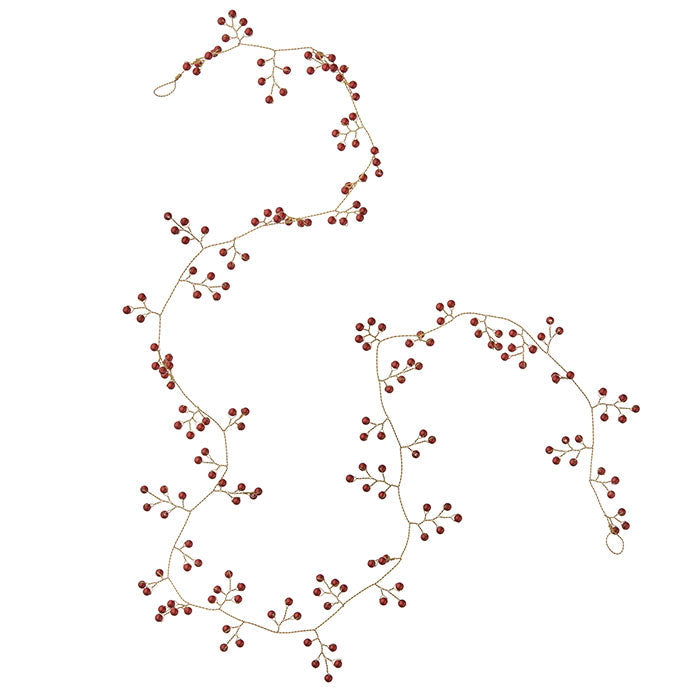 Ruby Beaded Garland