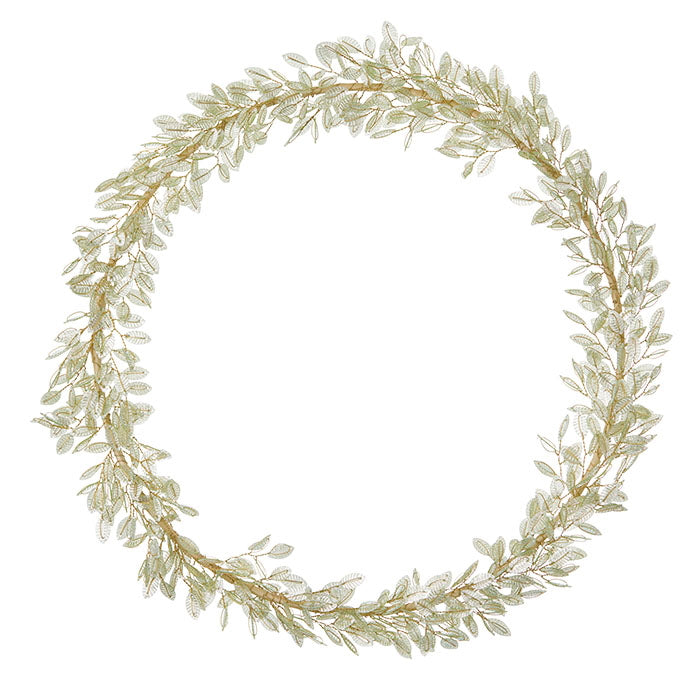 Pale Green Beaded Wreath