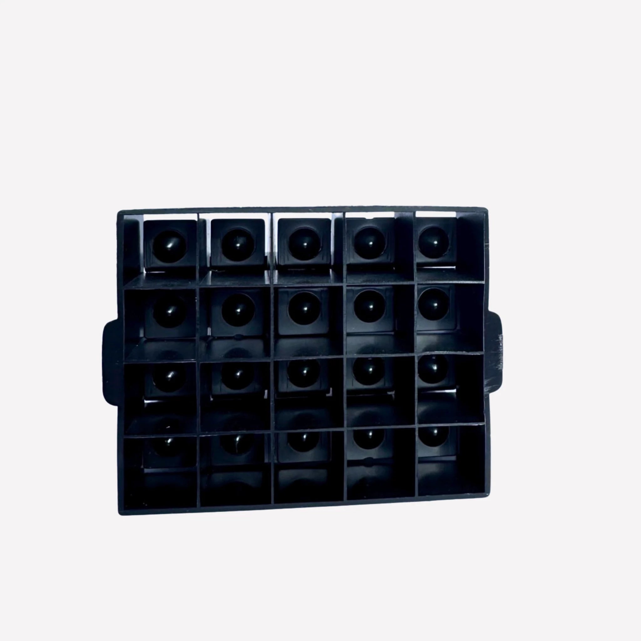 Black Metal 20 Soil Blocker Hand Tool bottom view