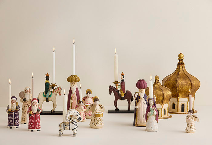 Mary with Baby Jesus Candle Holder