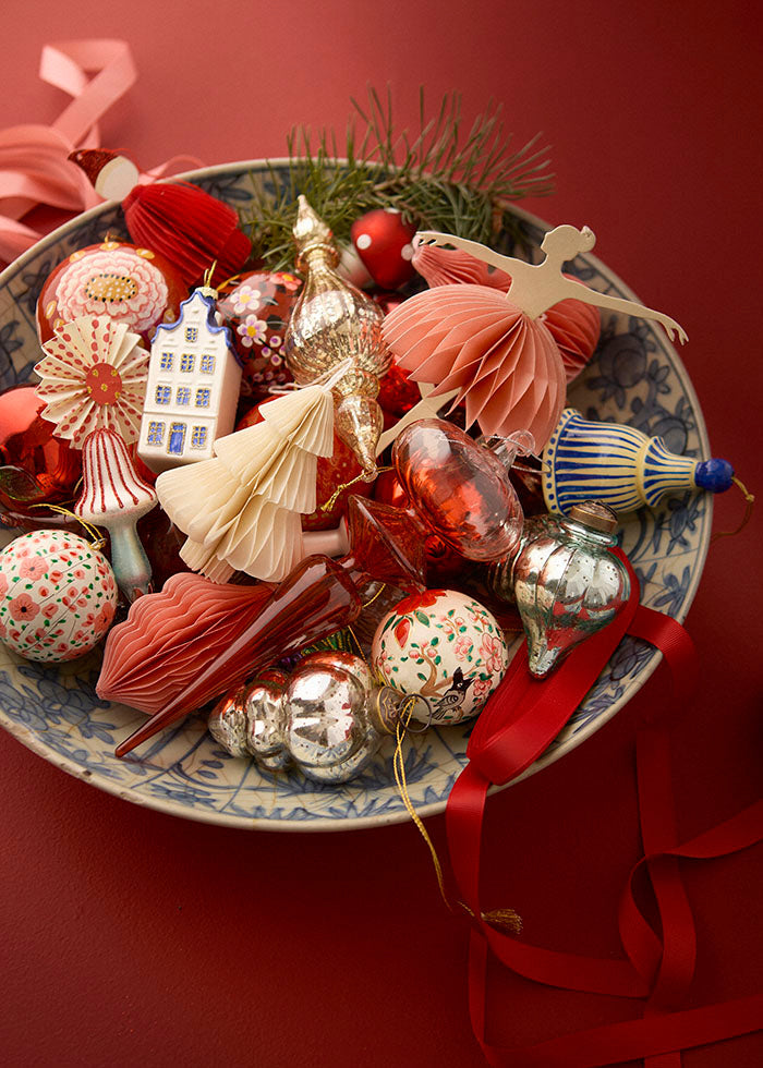 Honeycomb Santa Ruby - Set of 2