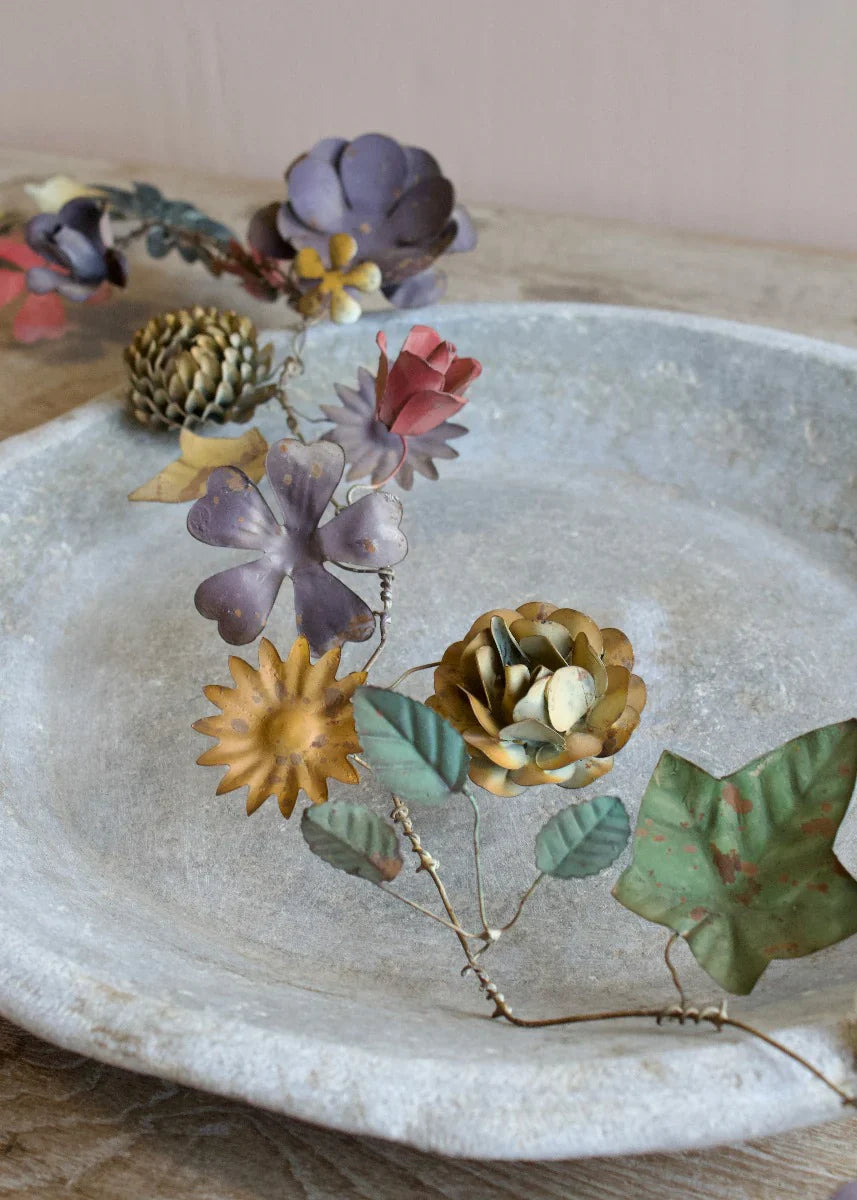 Metal Flower Garland