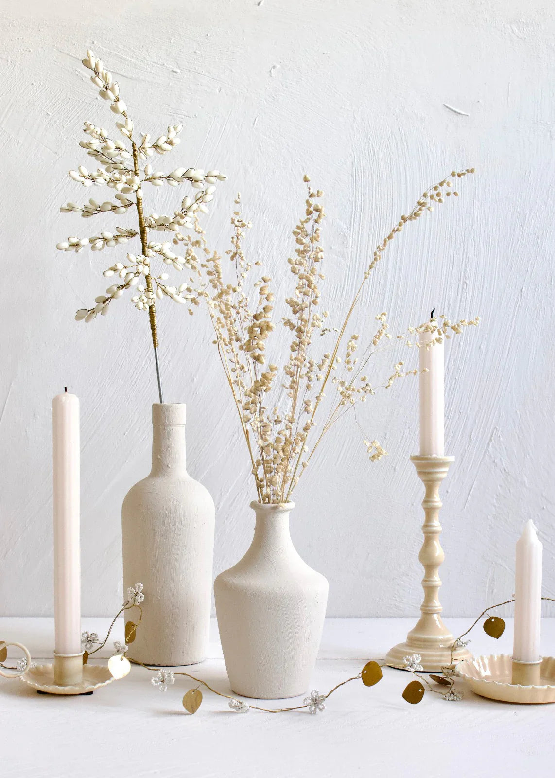 White Beads Flower Garland