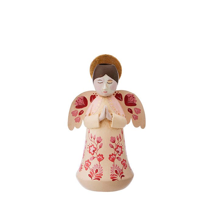 NORDIC.CHRISTMAS - Angel Marigold Ruby Candle Holder