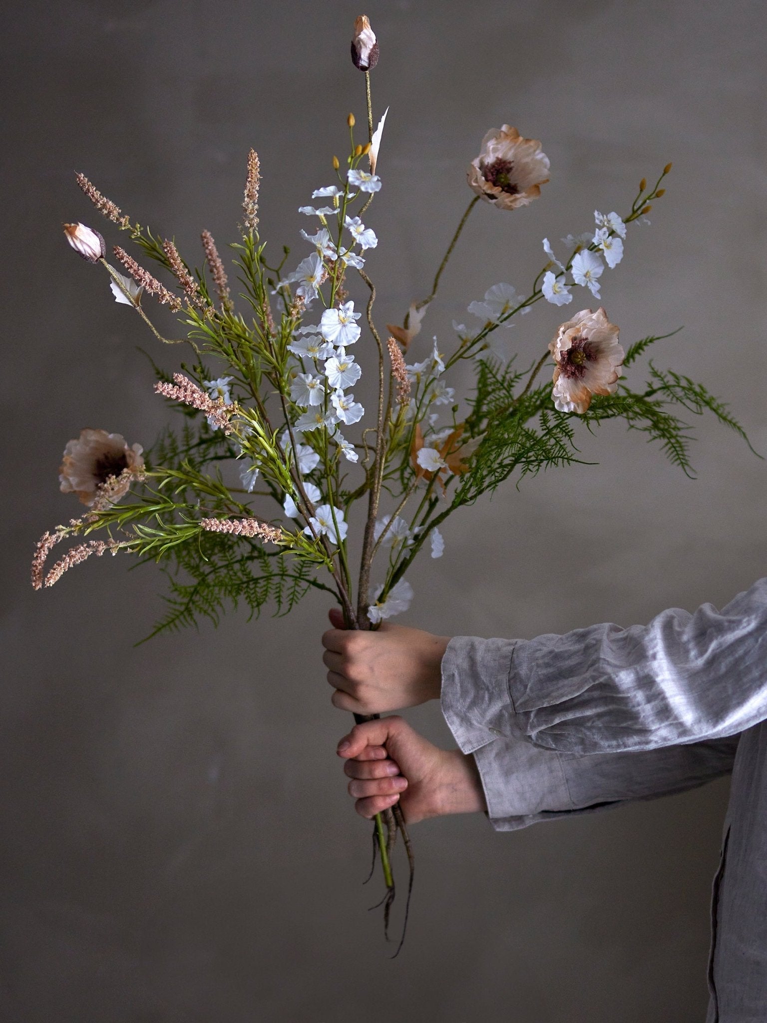 NORDIC.CHRISTMAS - Peach Poppy Stem