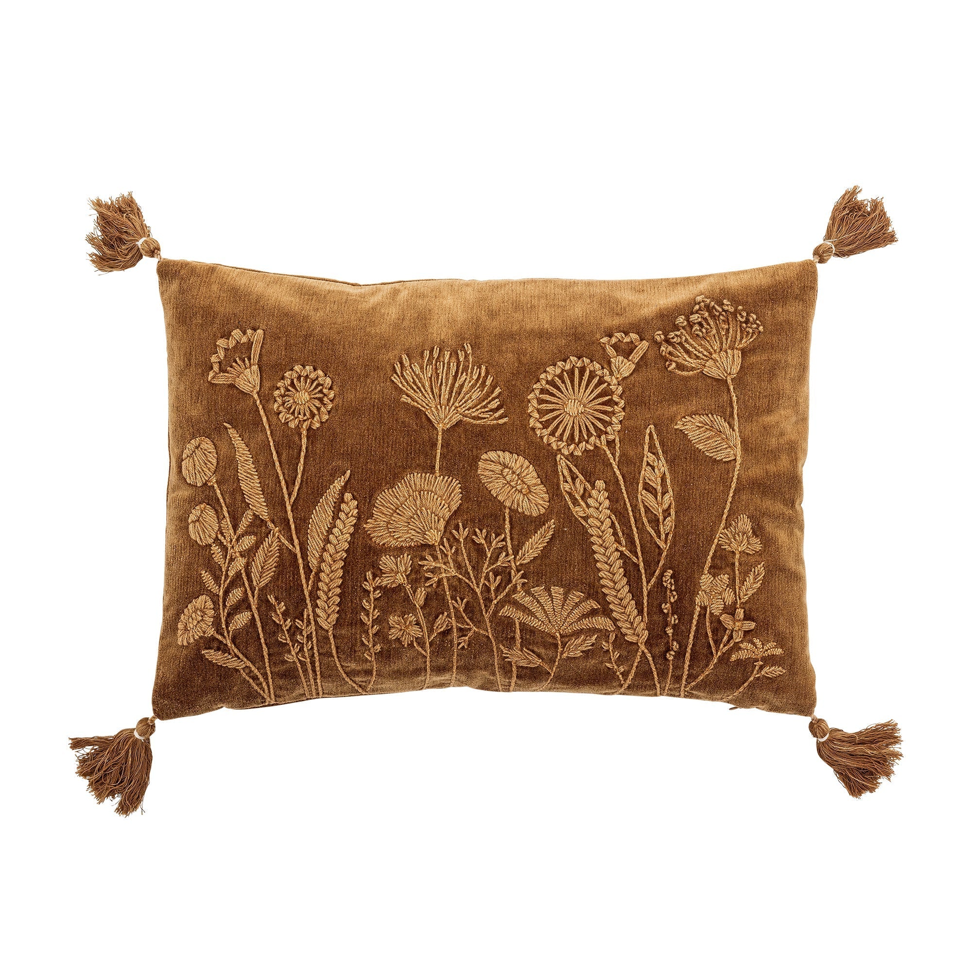 NORDIC.CHRISTMAS - Velvet flower embroidered Osimo Cushion