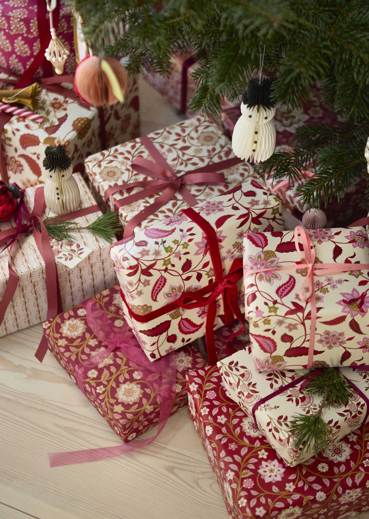 Red to Pink Tones Grosgrain Ribbons