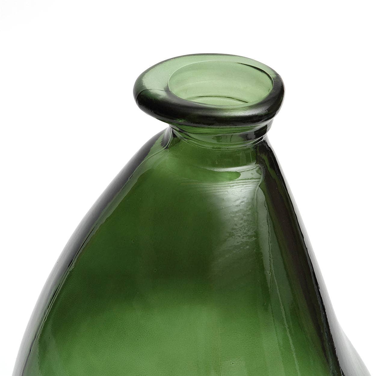 Large Recycled Glass Vase - Green