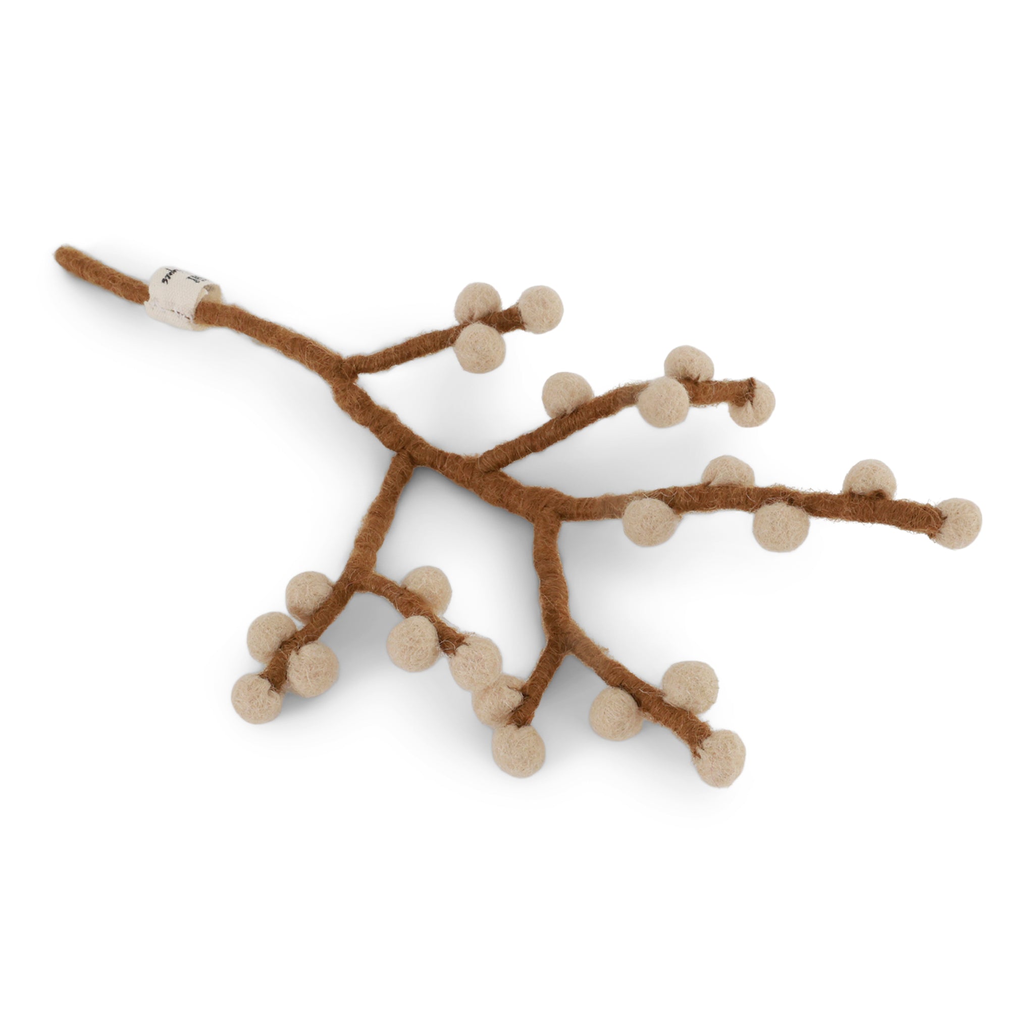 NORDIC.CHRISTMAS - Felt mini branch with beige berries