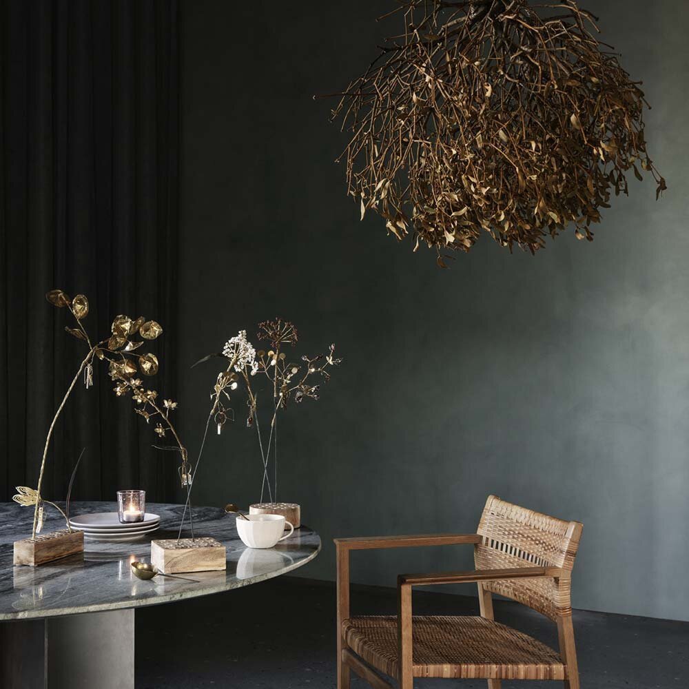 NORDIC.CHRISTMAS - Fern leaf brass - 45 cm