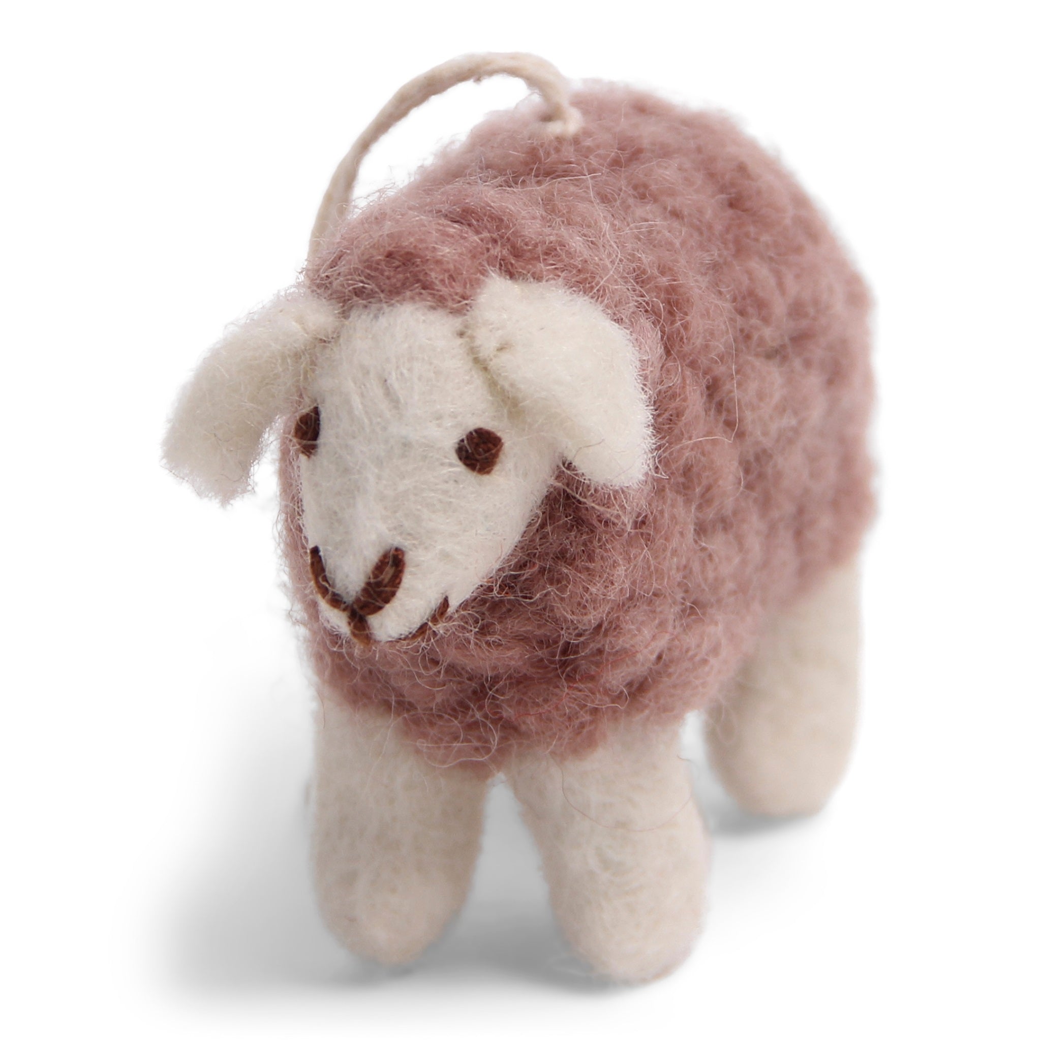 NORDIC.CHRISTMAS - Felt mini sheep ornament - lavender