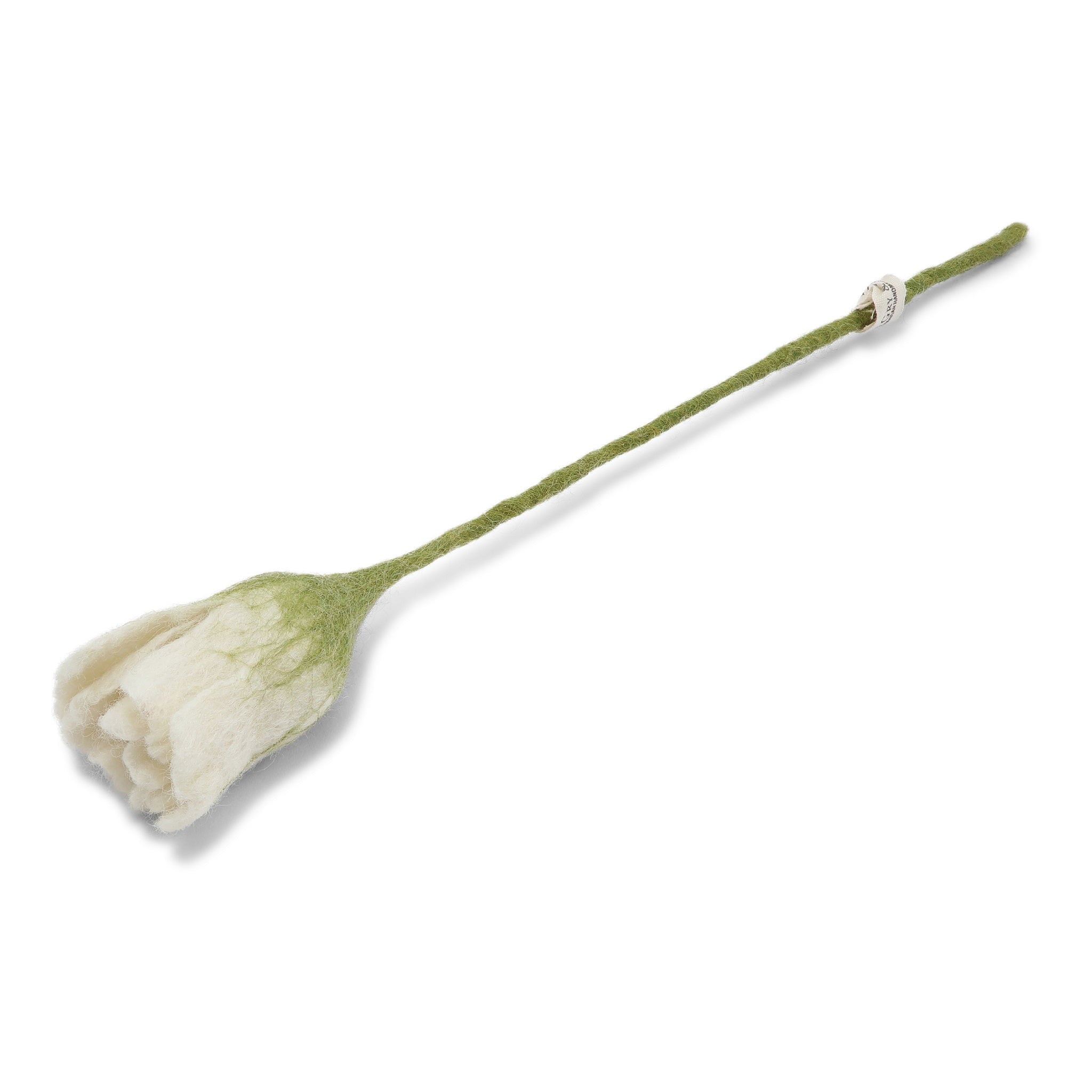 NORDIC.CHRISTMAS - Felt white Tulip flower