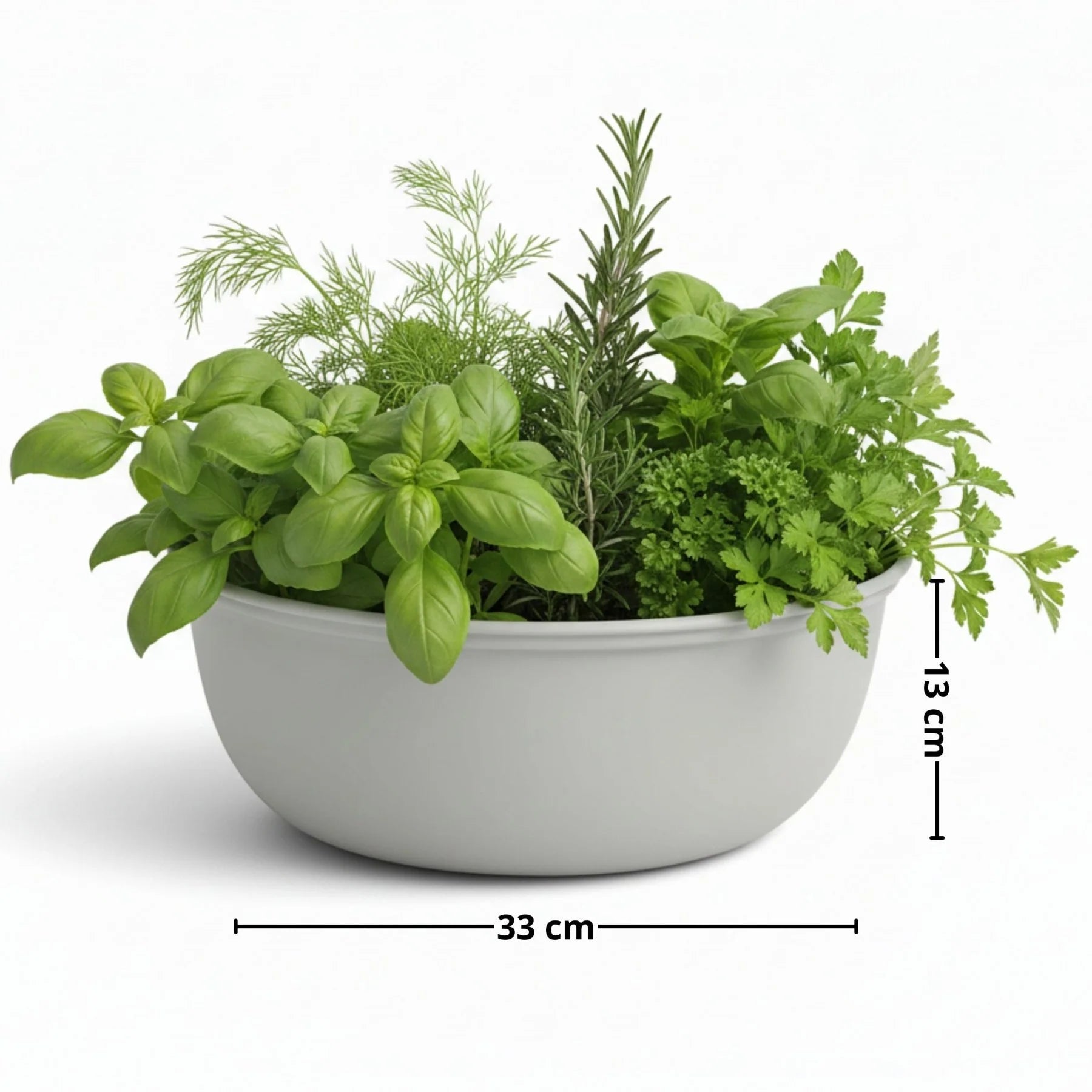 Moss Green Metal Plant Bowl or Wash Basin