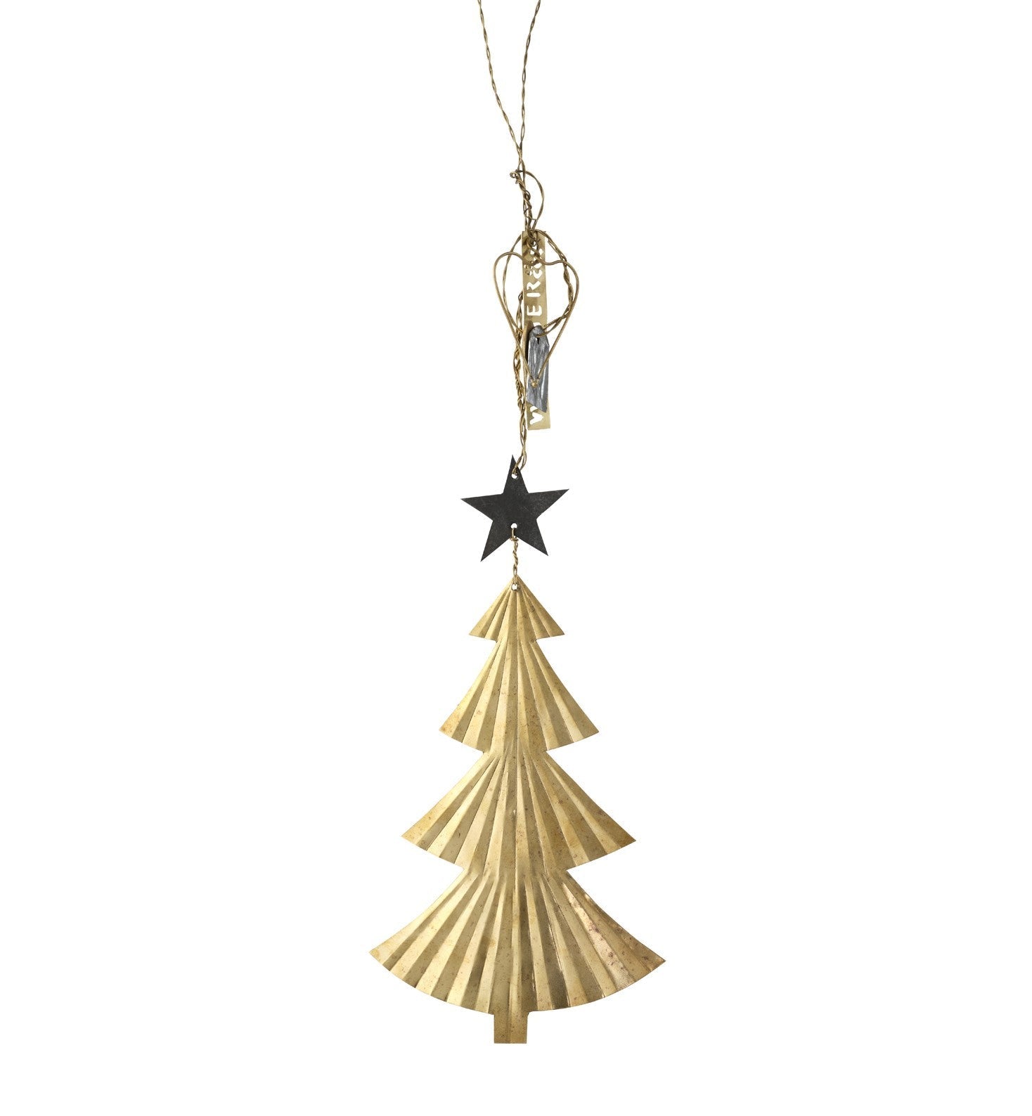 NORDIC.CHRISTMAS - Walther & co brass Christmas tree ornament