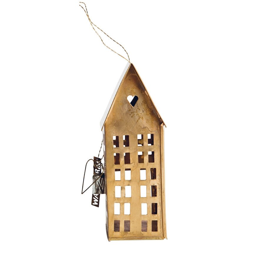 NORDIC.CHRISTMAS - Walther & co brass house decoration narrow